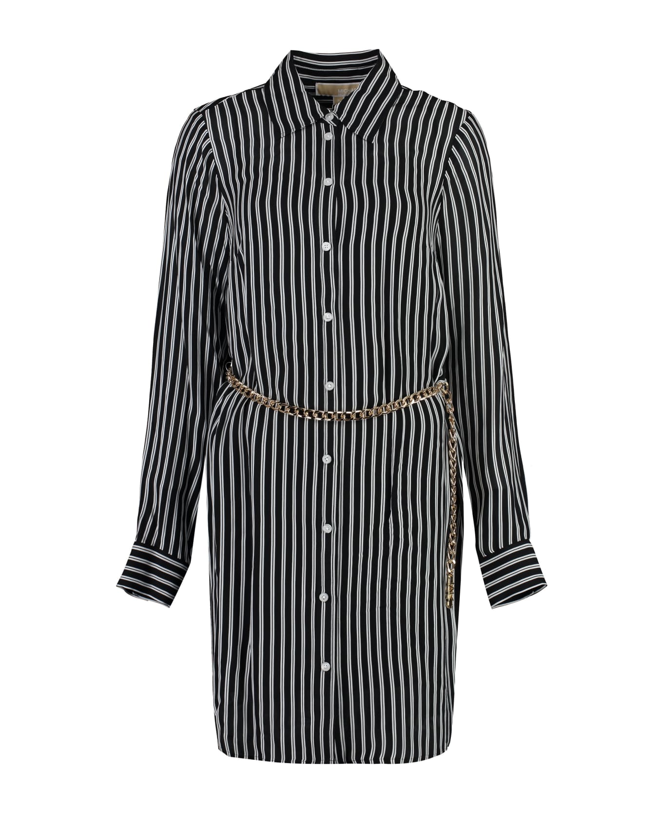 MICHAEL Michael Kors Vintage Shirt Stripe Dress - black ワンピース＆ドレス