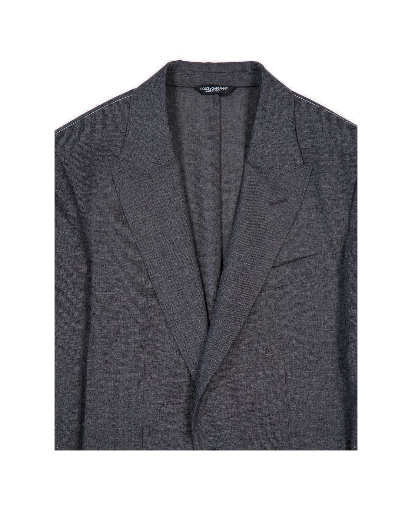 Dolce & Gabbana Single-breasted Taormina Fit Jacket - GREY