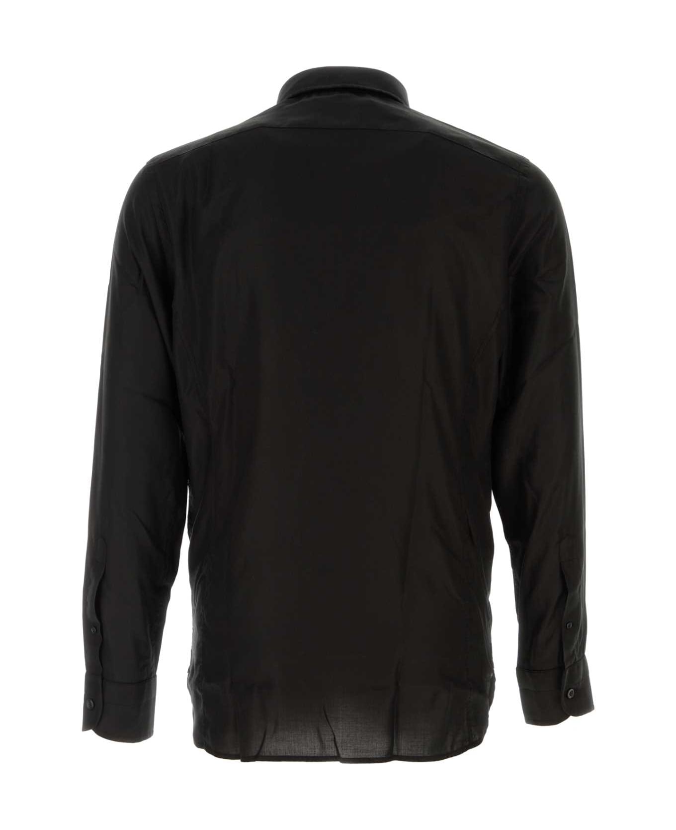 Tom Ford Black Lyocell Shirt - BLACK