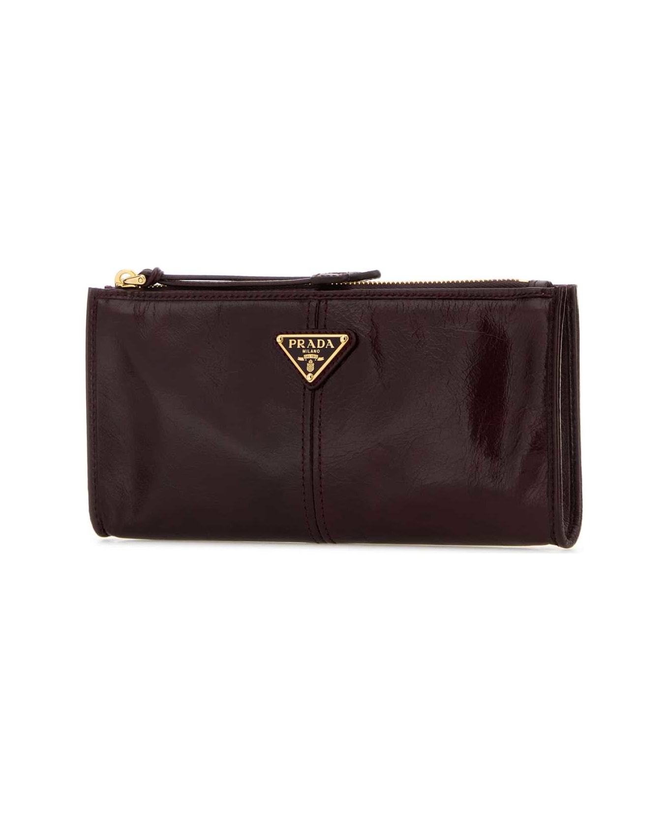 Prada Grape Leather Pouch - BORDEAUX 財布