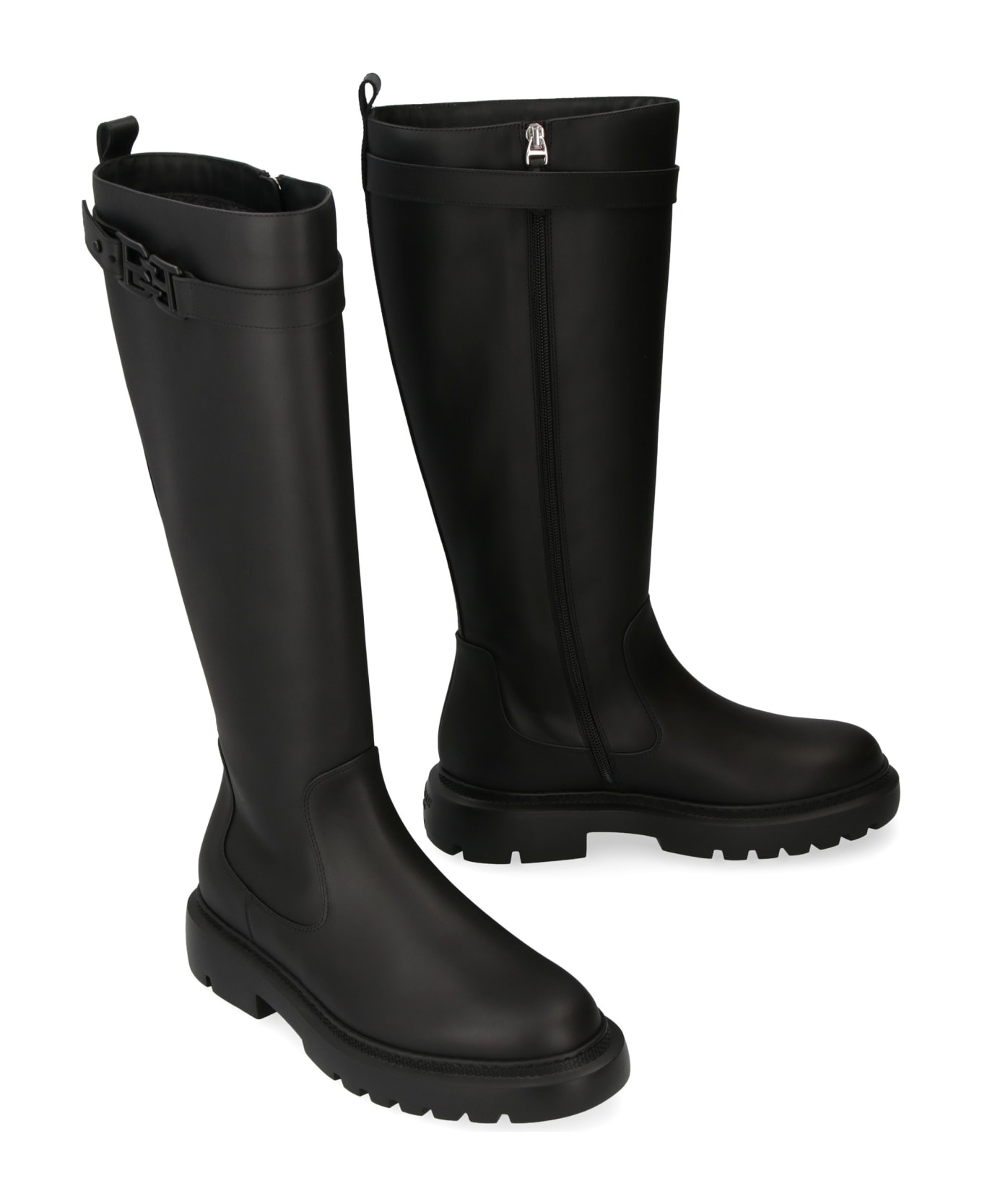 Bally Gaila Leather Boots - black
