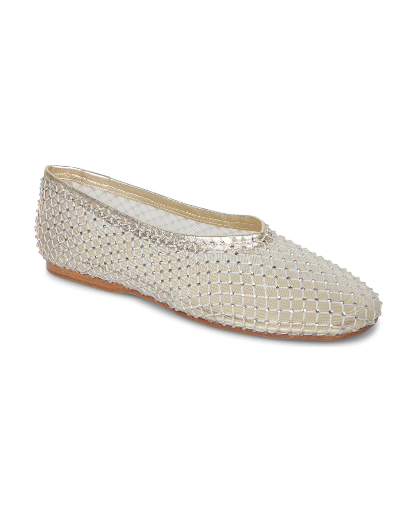 Forte_Forte Rhinestones Beige Balet Shoes - Beige
