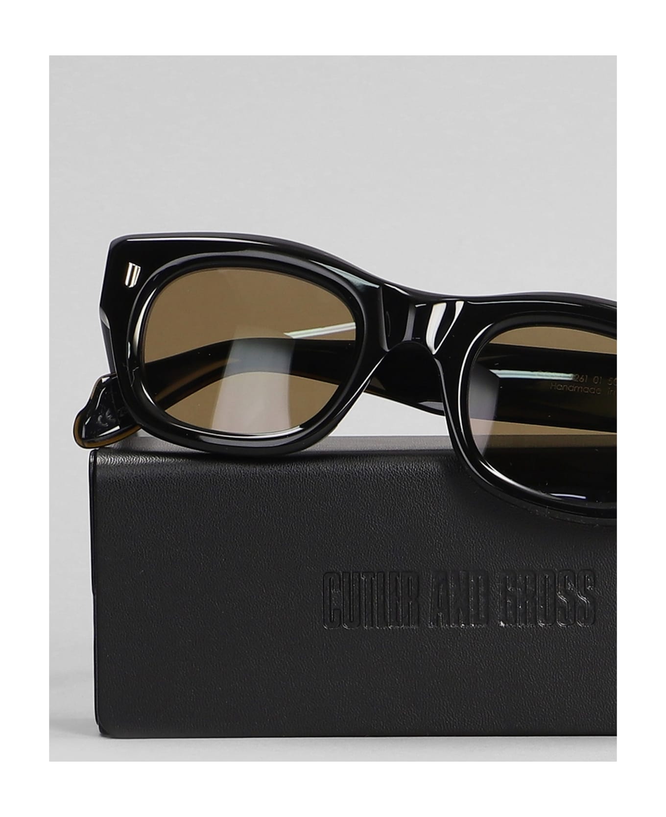 Cutler and Gross 9261 Sunglasses In Black Acetate - black