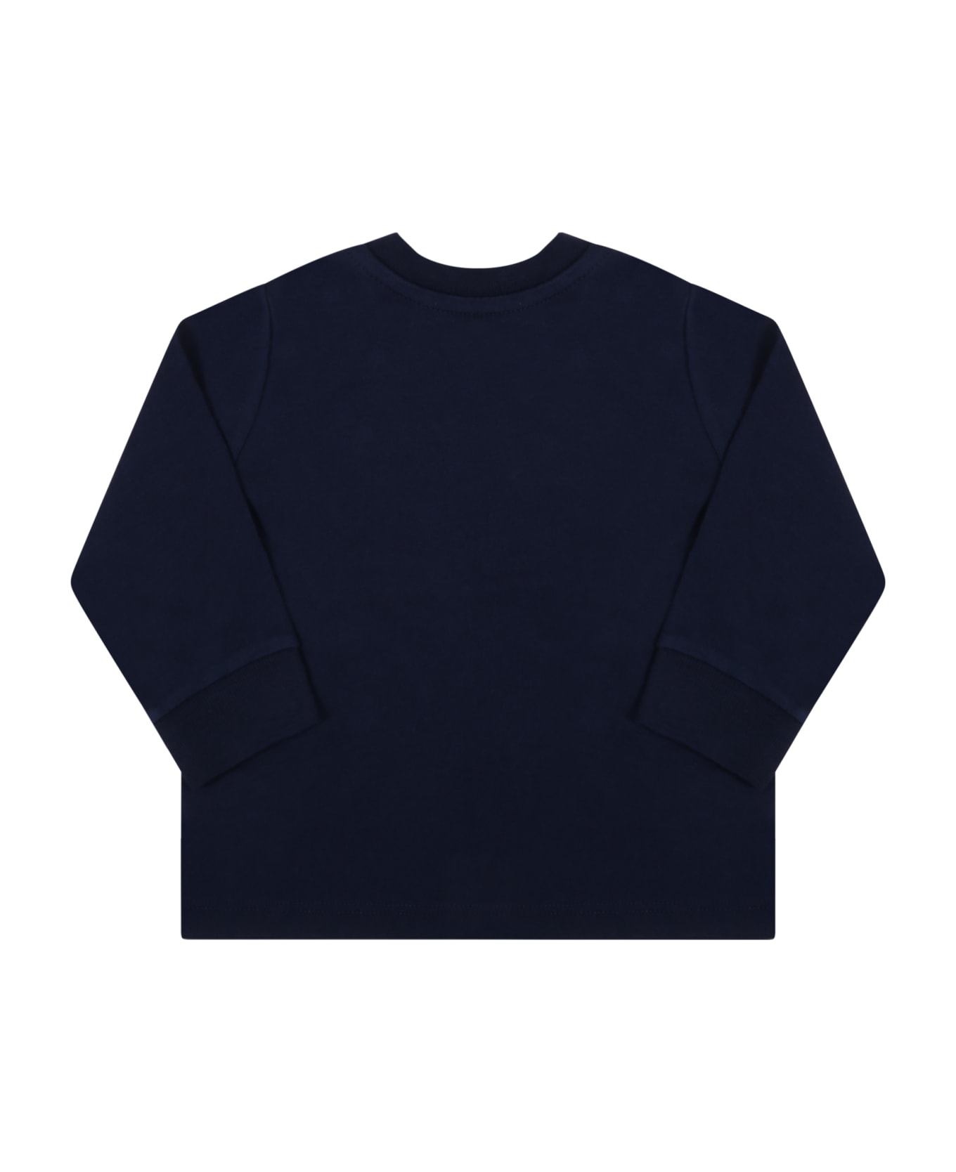 Ralph Lauren Blue T-shirt For Baby Boy With Pony Logo - Blue Tシャツ＆ポロシャツ