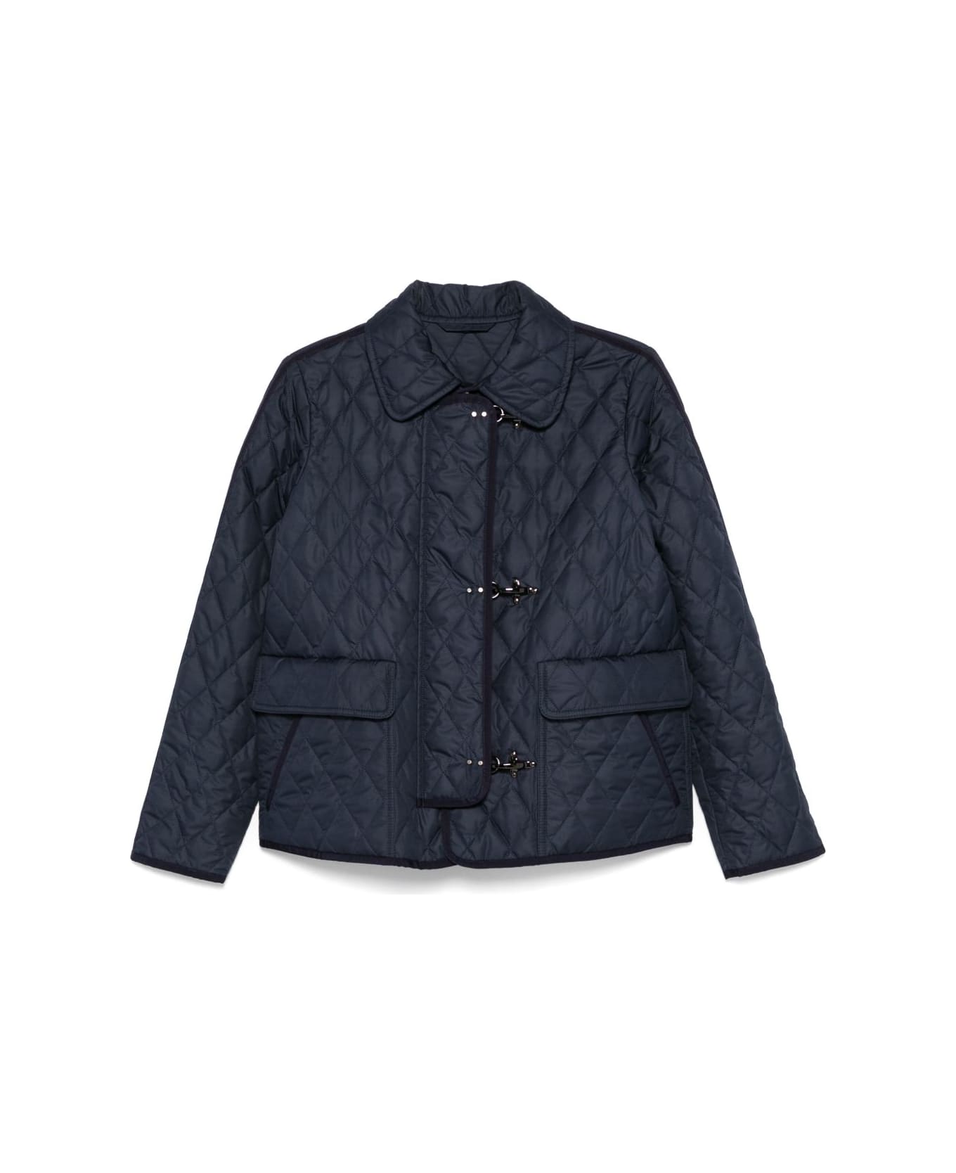 Fay 3ganci Quilted Jacket - Blue