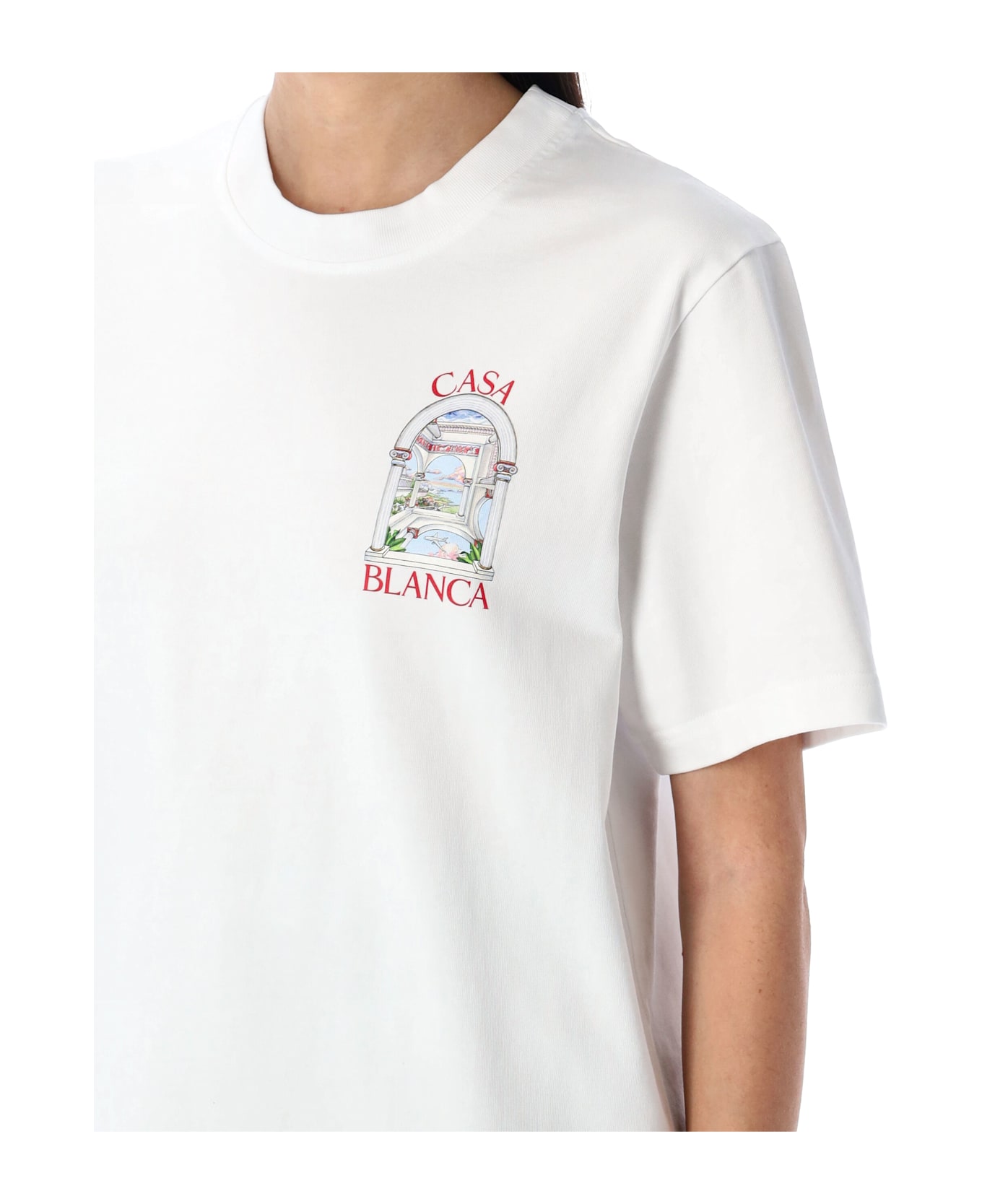 Casablanca Le Passage Tshirt - WHITE