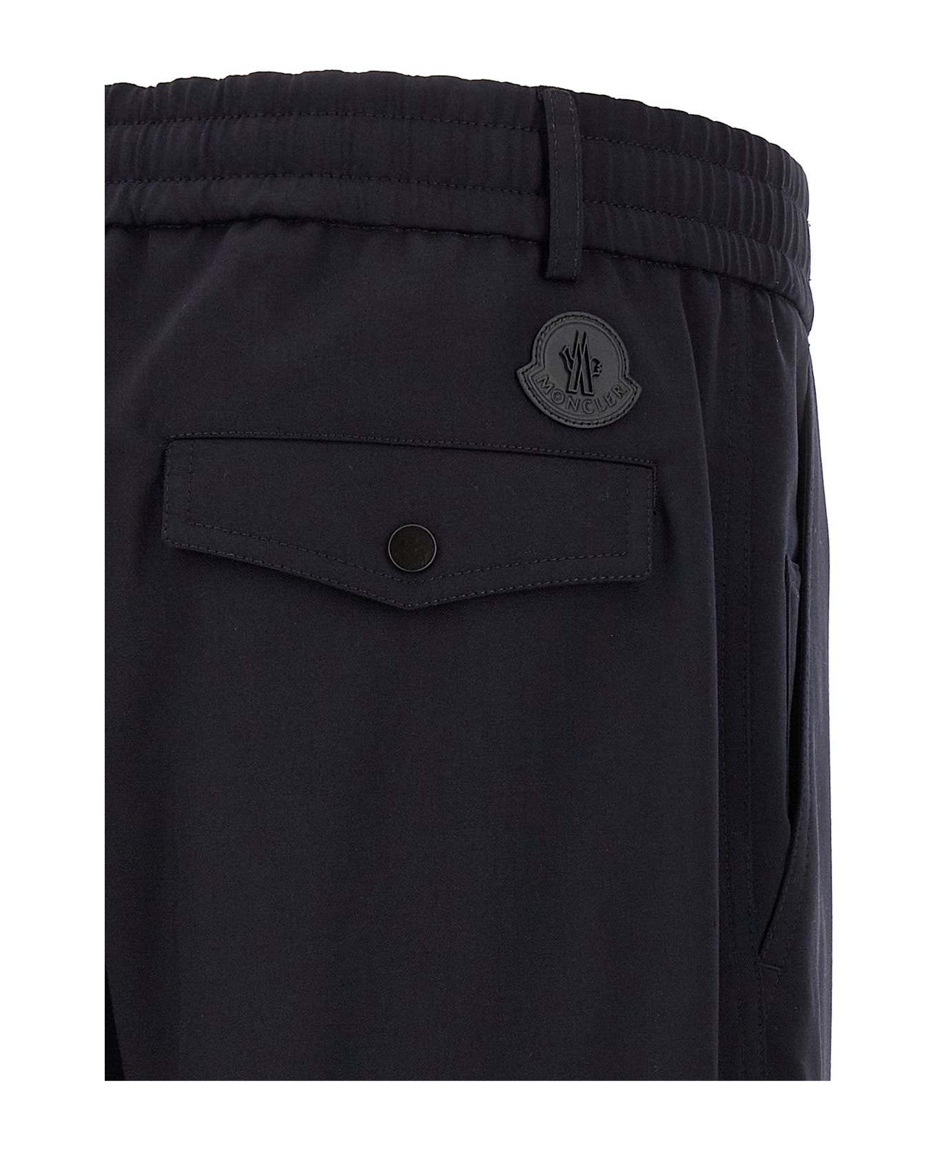 Moncler Gabardine Trousers - Blue