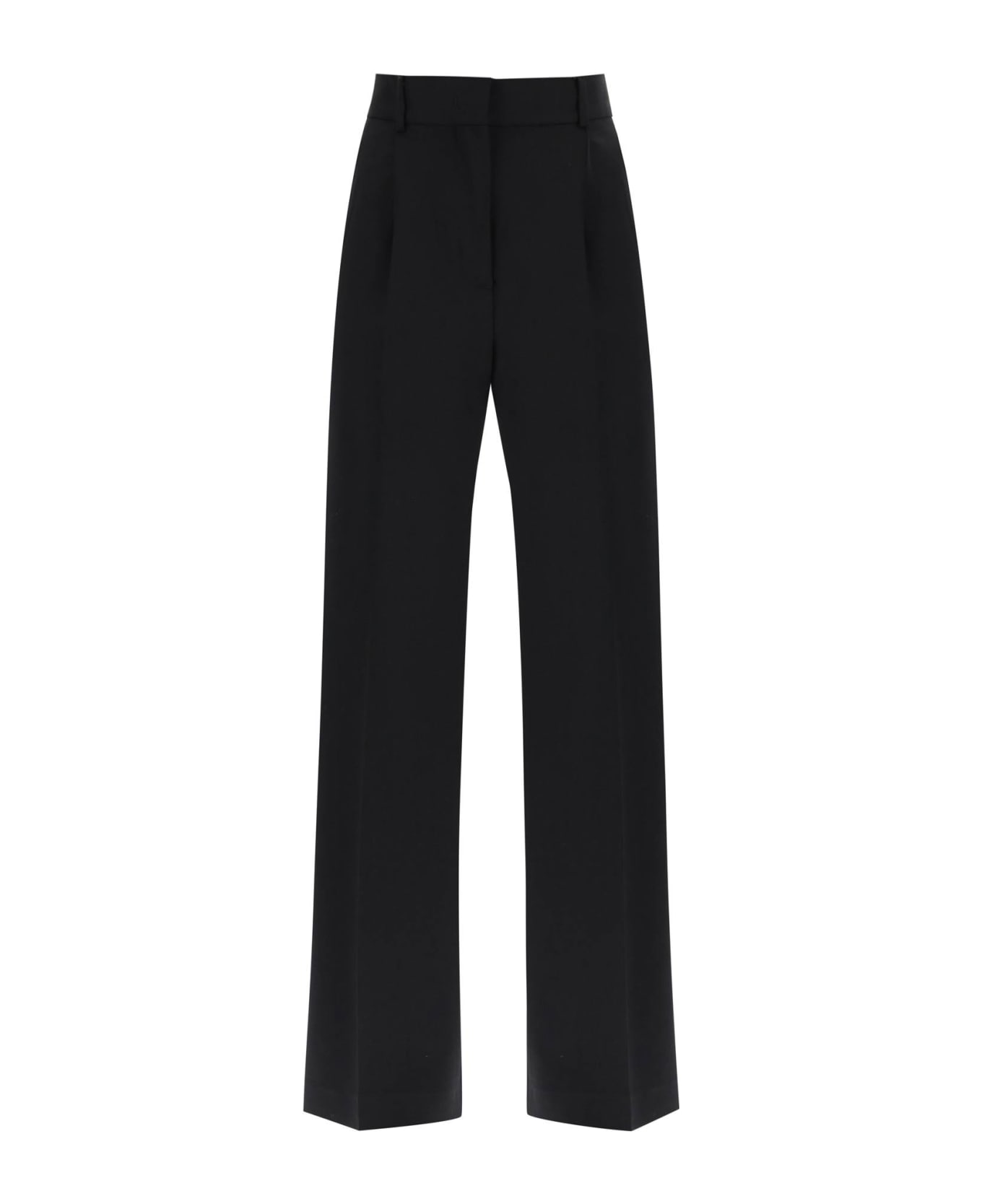 MSGM Tailoring Pants With Wide Leg - Black
