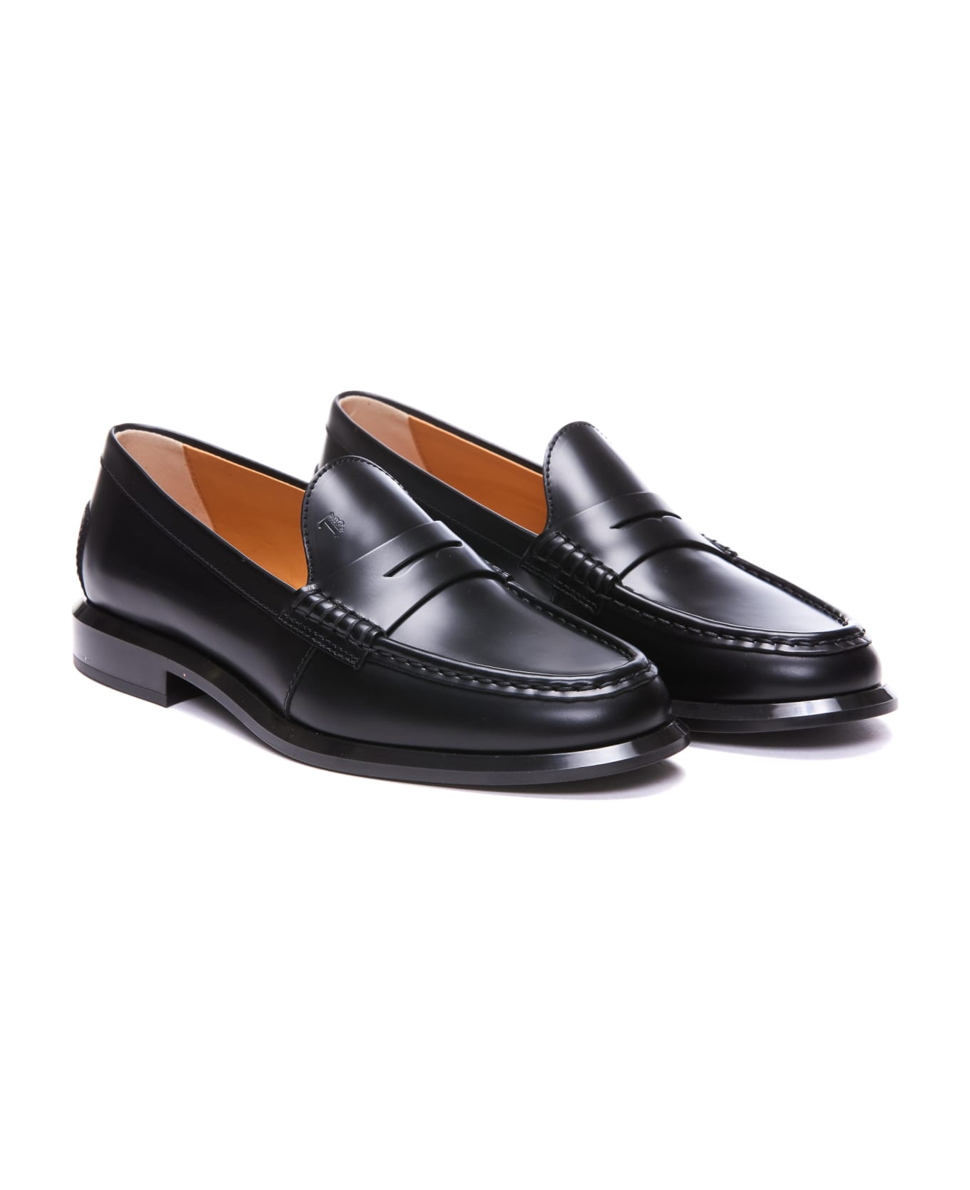 Tod's Classic Leather Loafers - Black