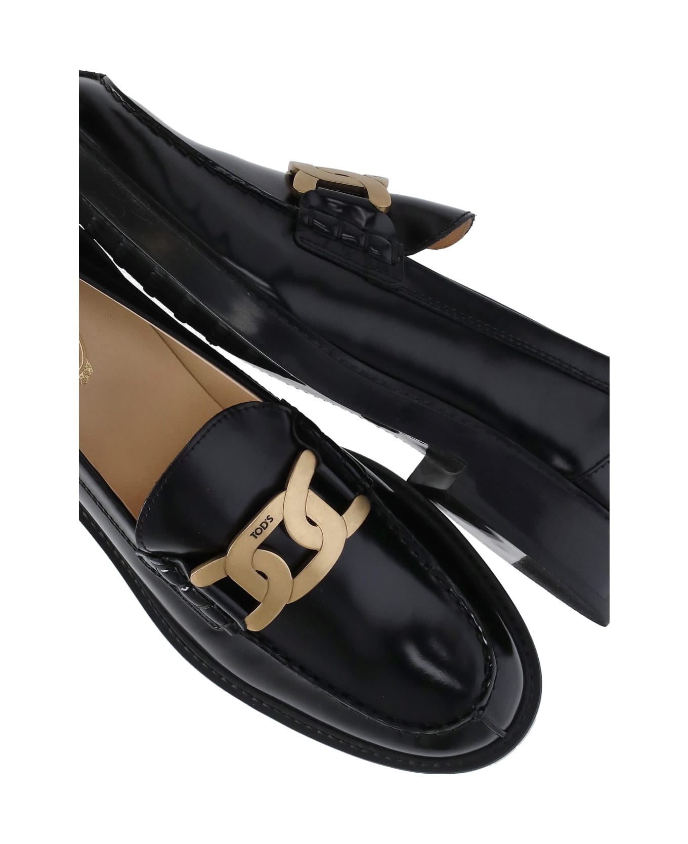 Tod's Leather Loafers - Black フラットシューズ
