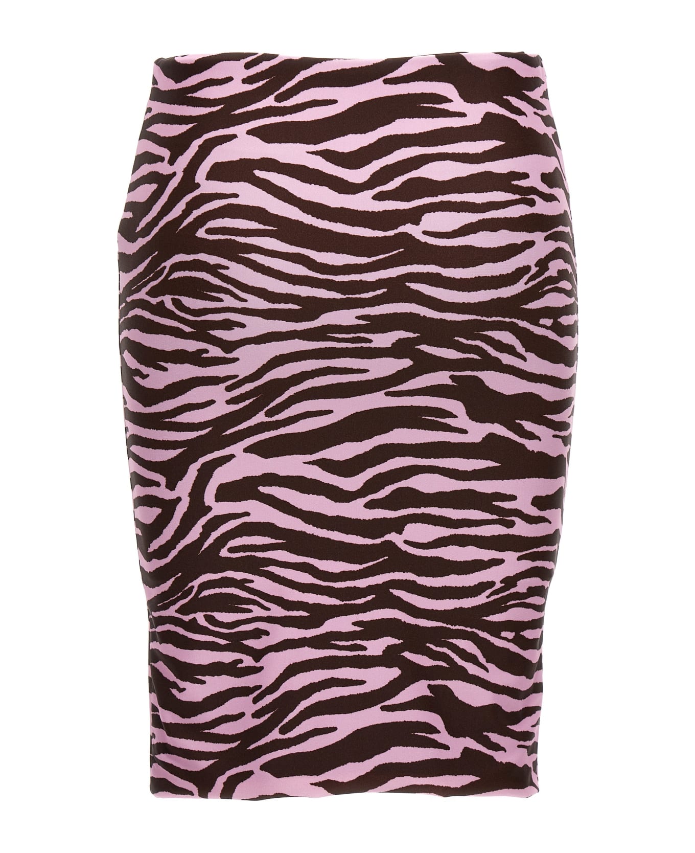 The Attico Zebra Miniskirt - Multicolor
