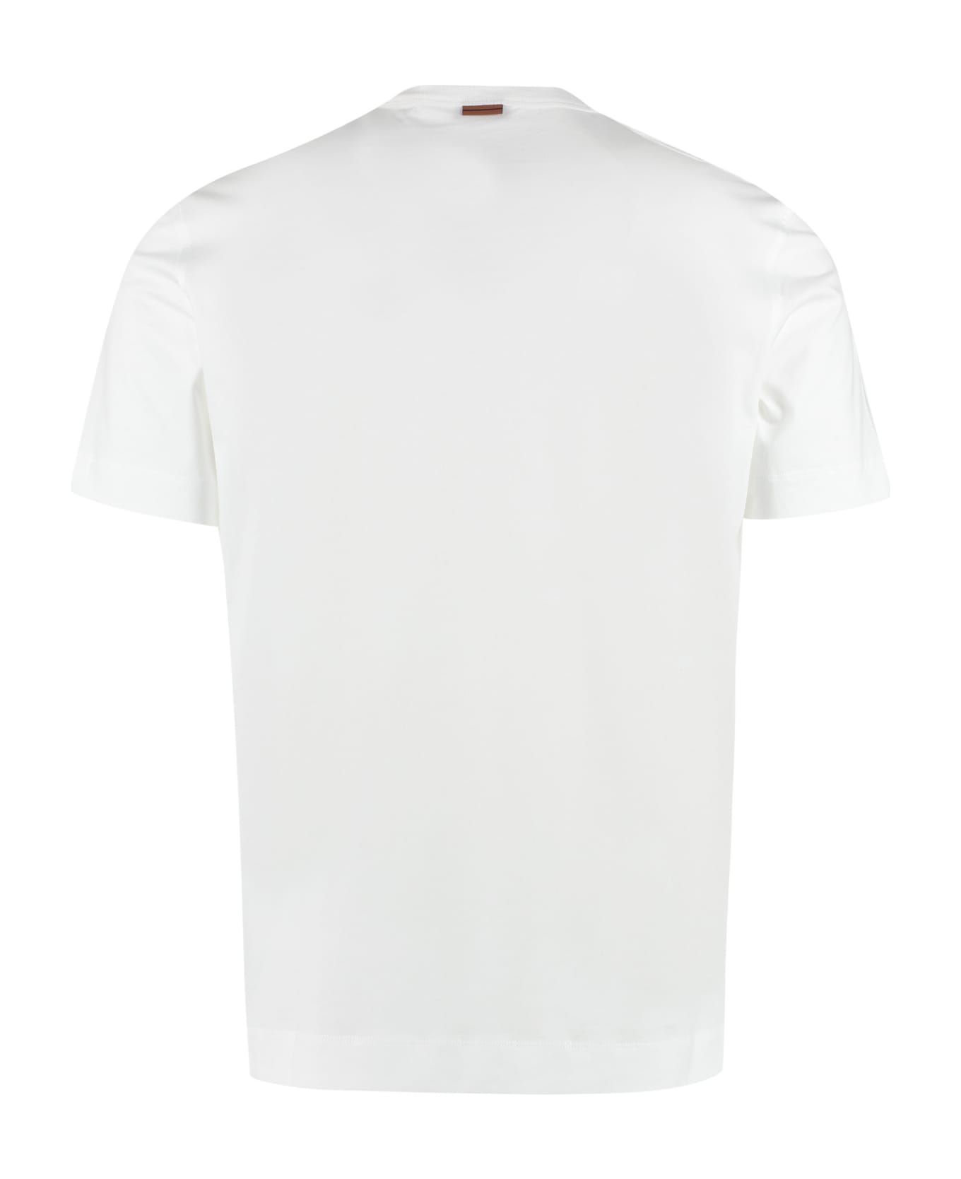 Zegna Logo Cotton T-shirt - White シャツ