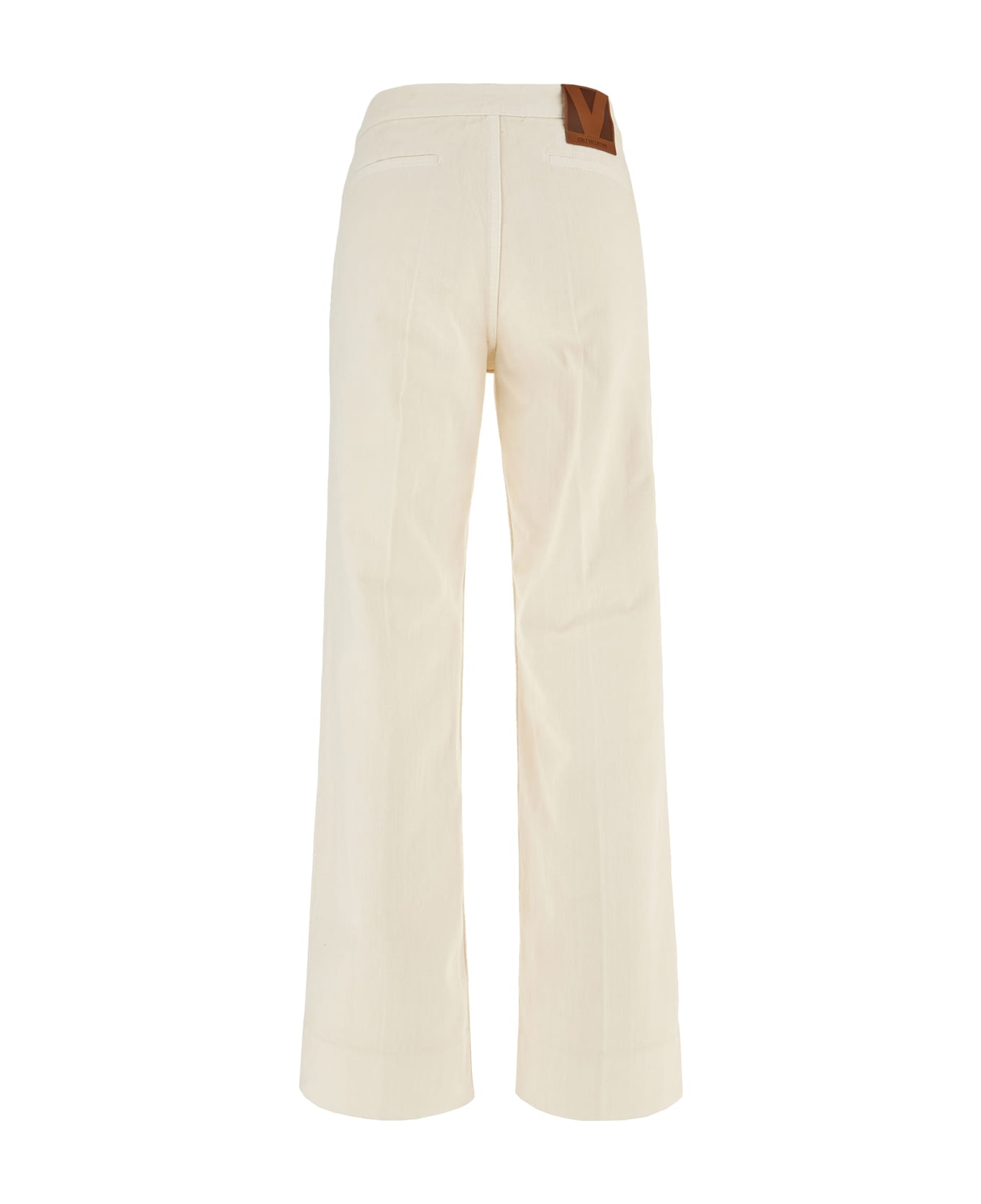 Valentino Garavani Ivory Denim Jeans - Bianco