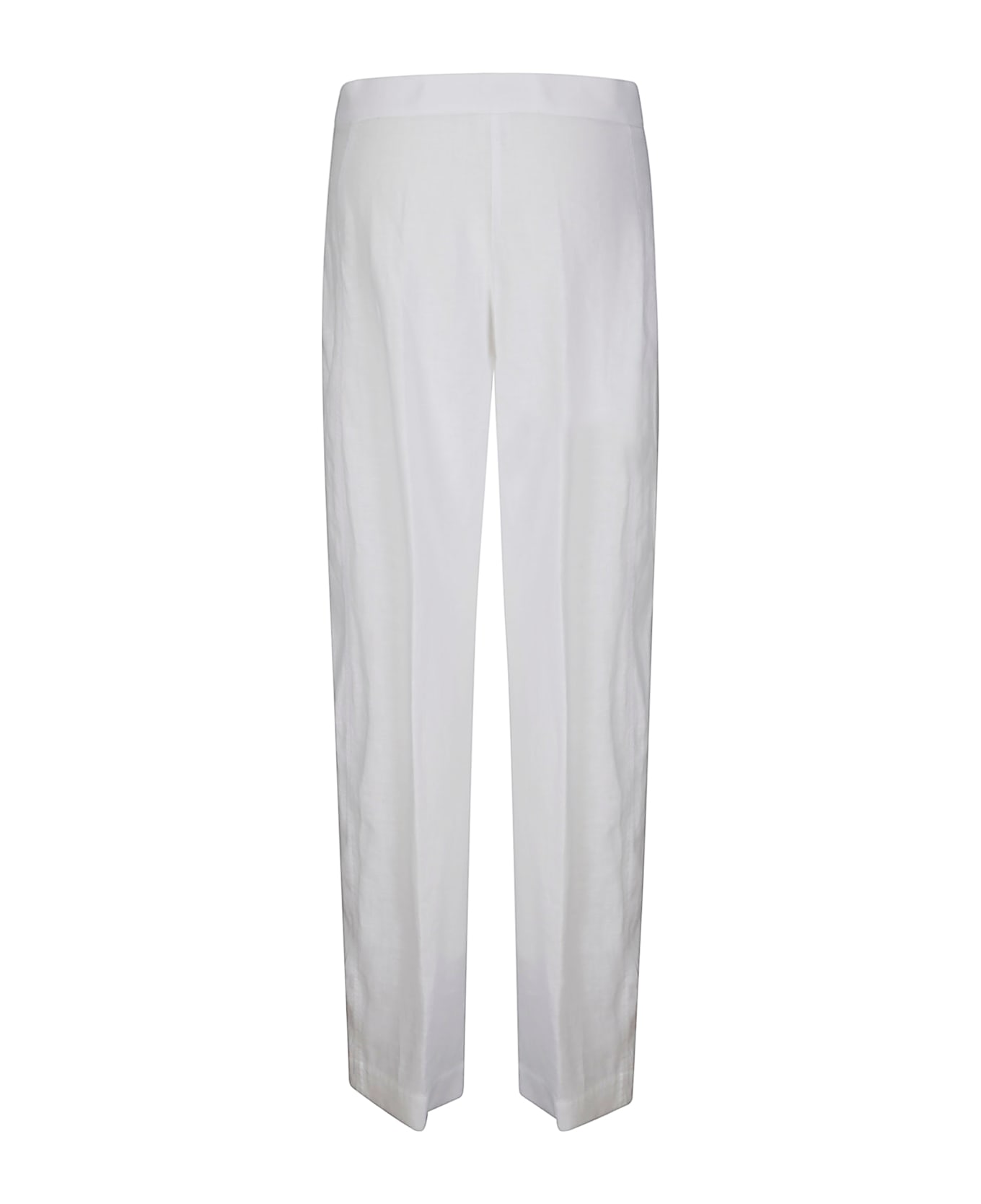 Stefano Mortari Wide Linen Pants - WHITE