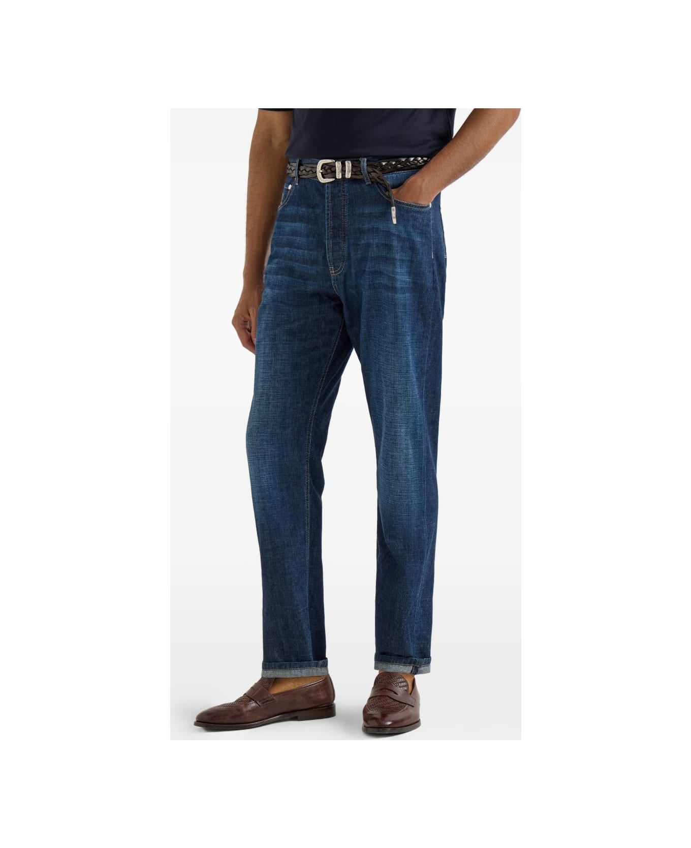 Brunello Cucinelli Denim Cotton Jeans - Blue