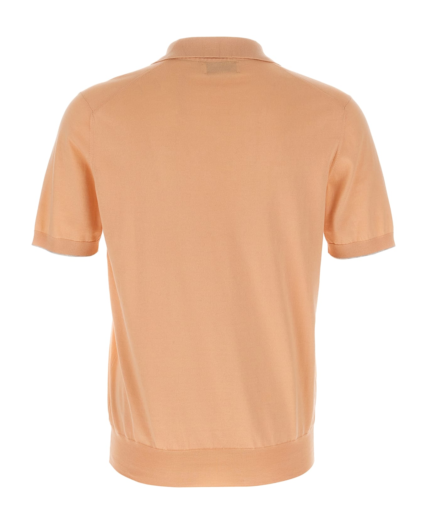 Brunello Cucinelli Knitted Polo Shirt - Pink