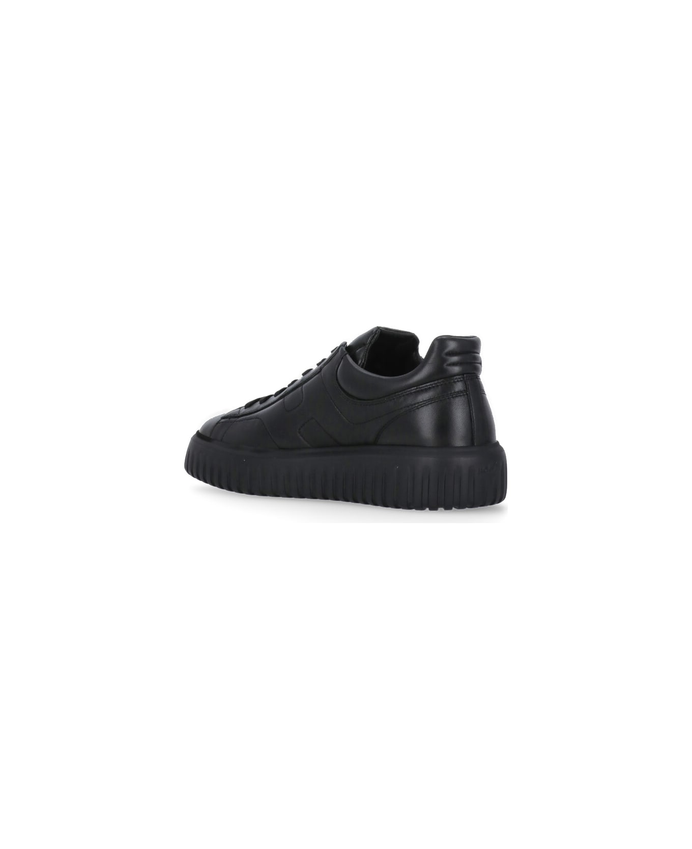 Hogan H-stripes Lace-up Sneakers - Black