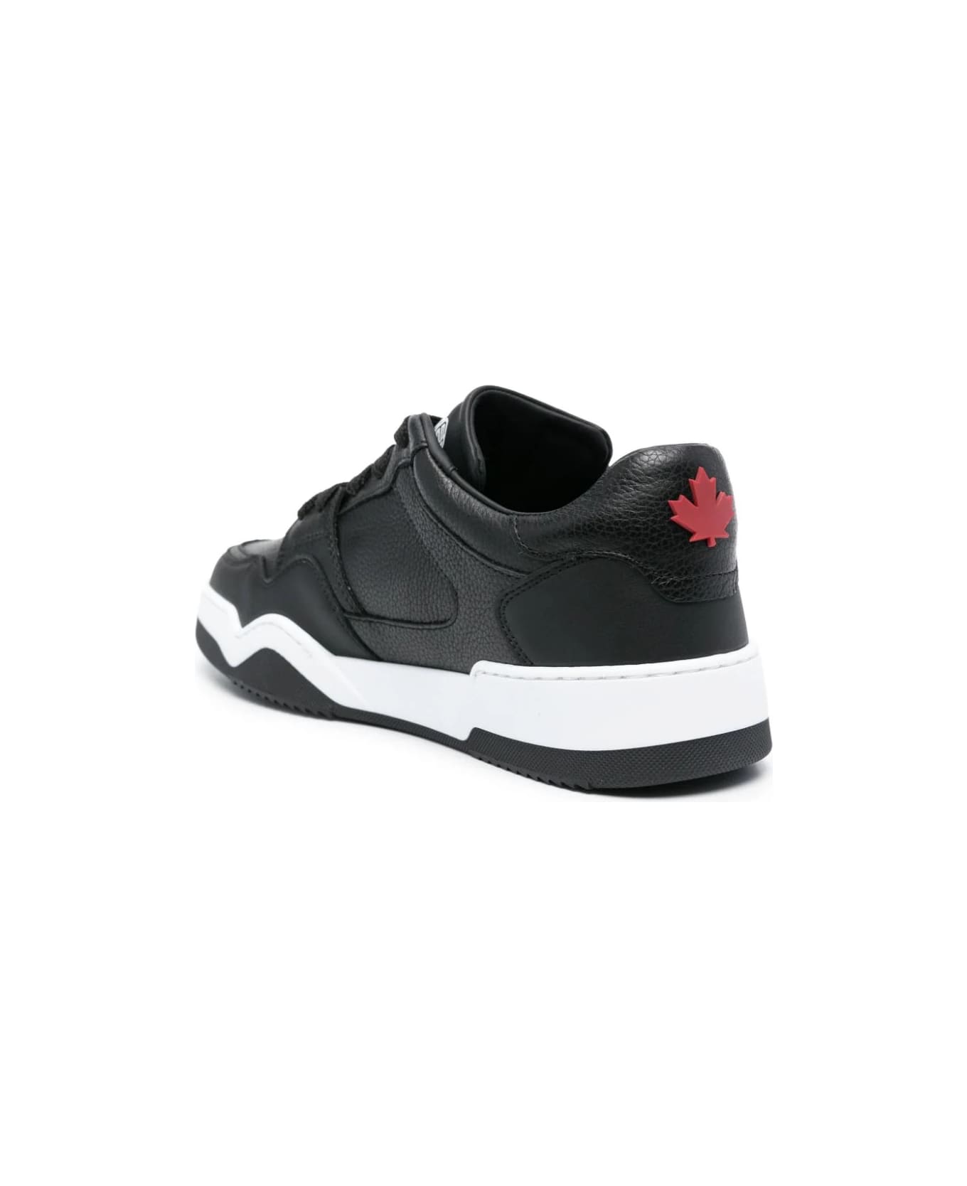 Dsquared2 Black Spiker Sneakers - Black