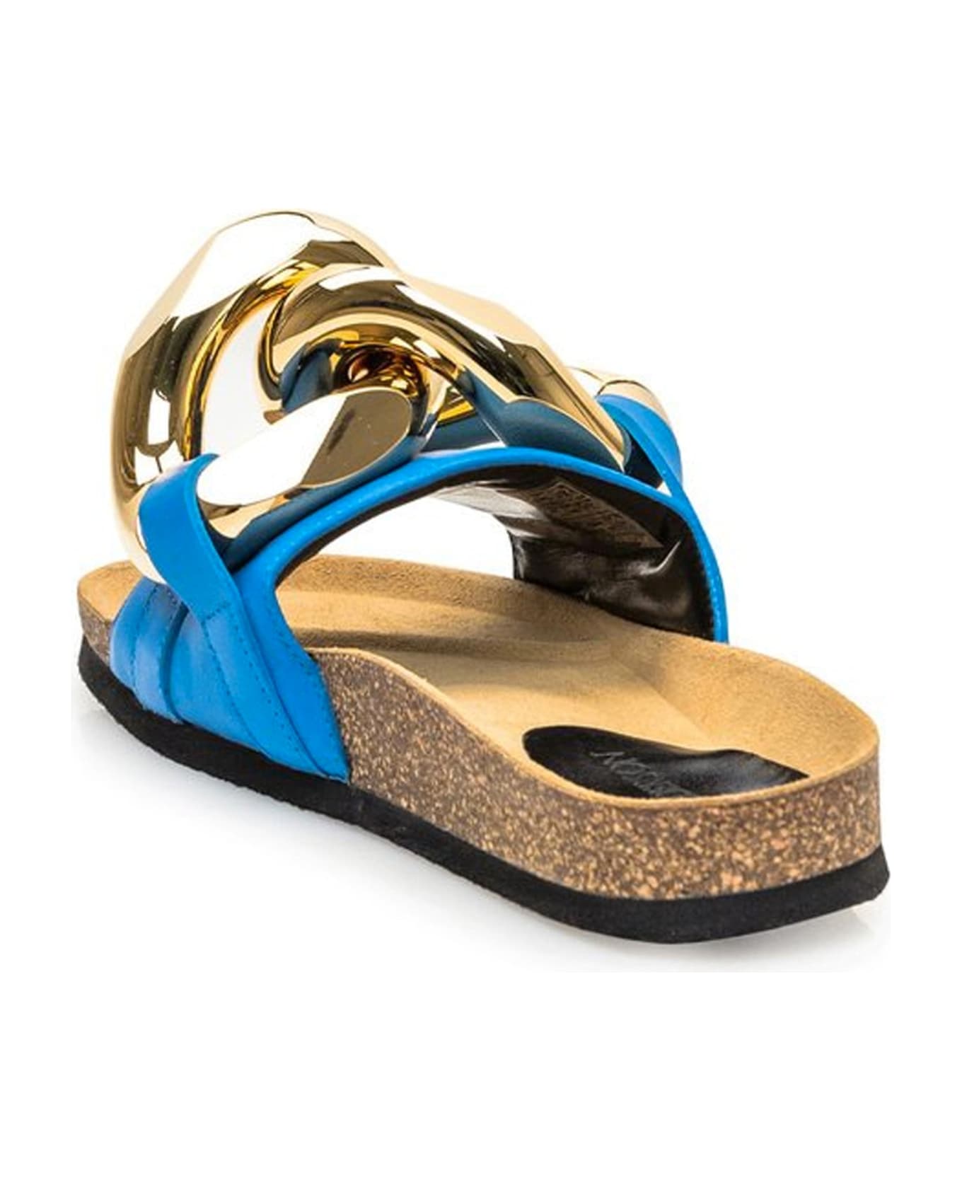 J.W. Anderson Leather Flat Sandals - Blue