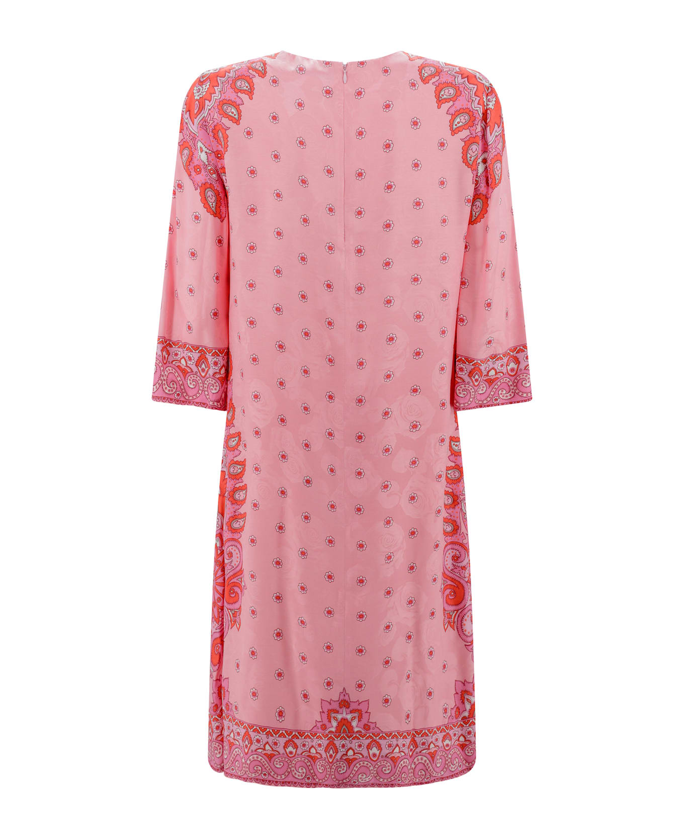 Etro Paisley Print Silk Blend Tunic Dress