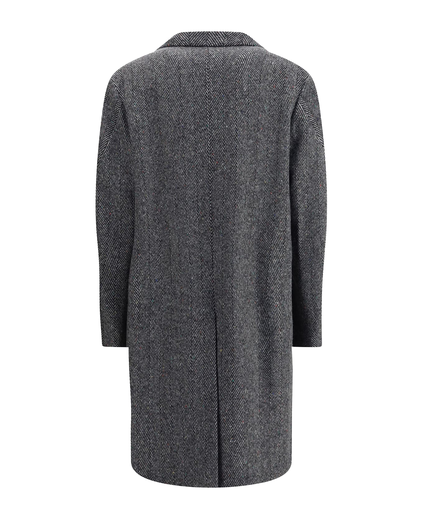 Givenchy Herringbone Coat - Black