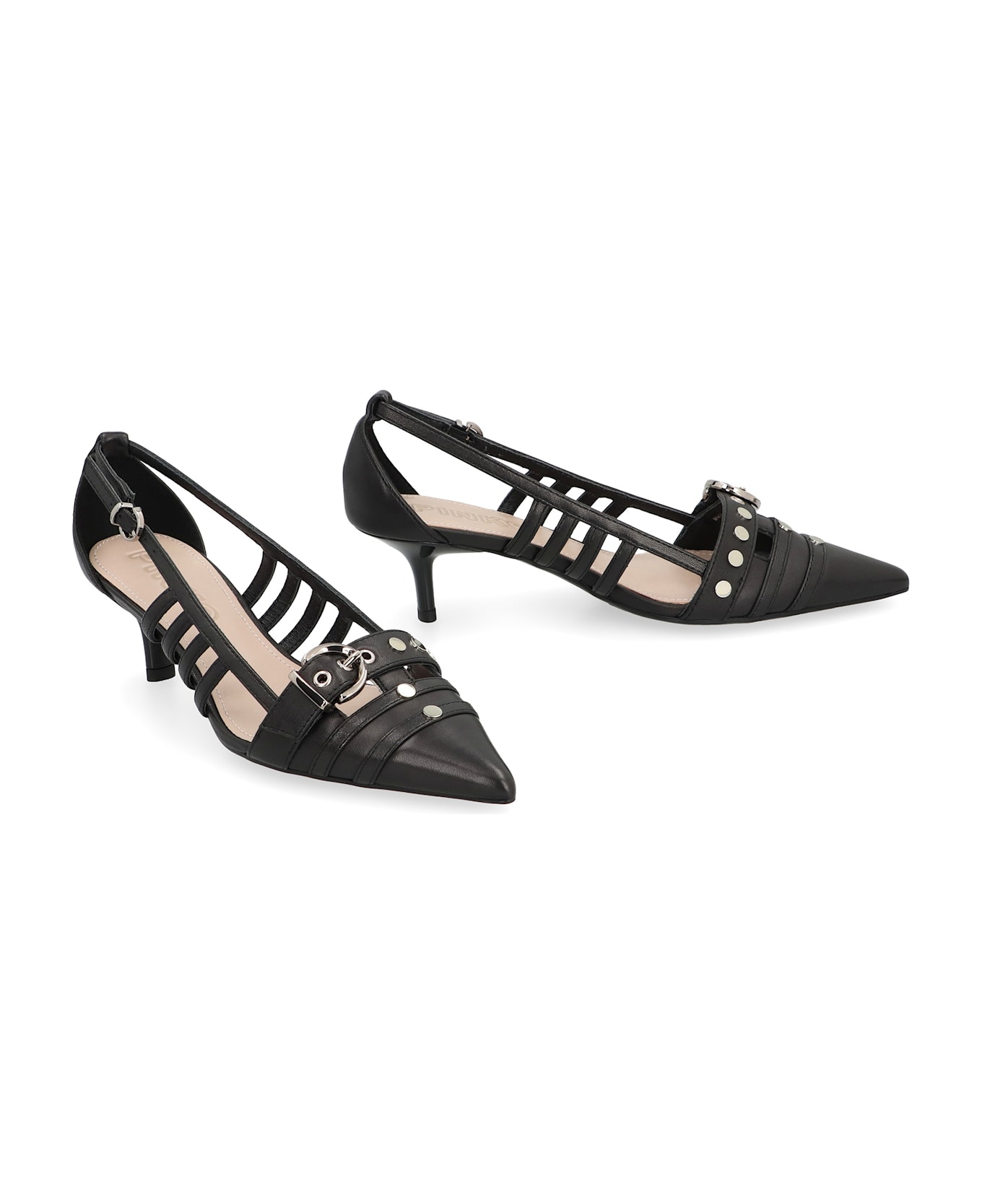 Pinko Leather Slingback Pumps - black