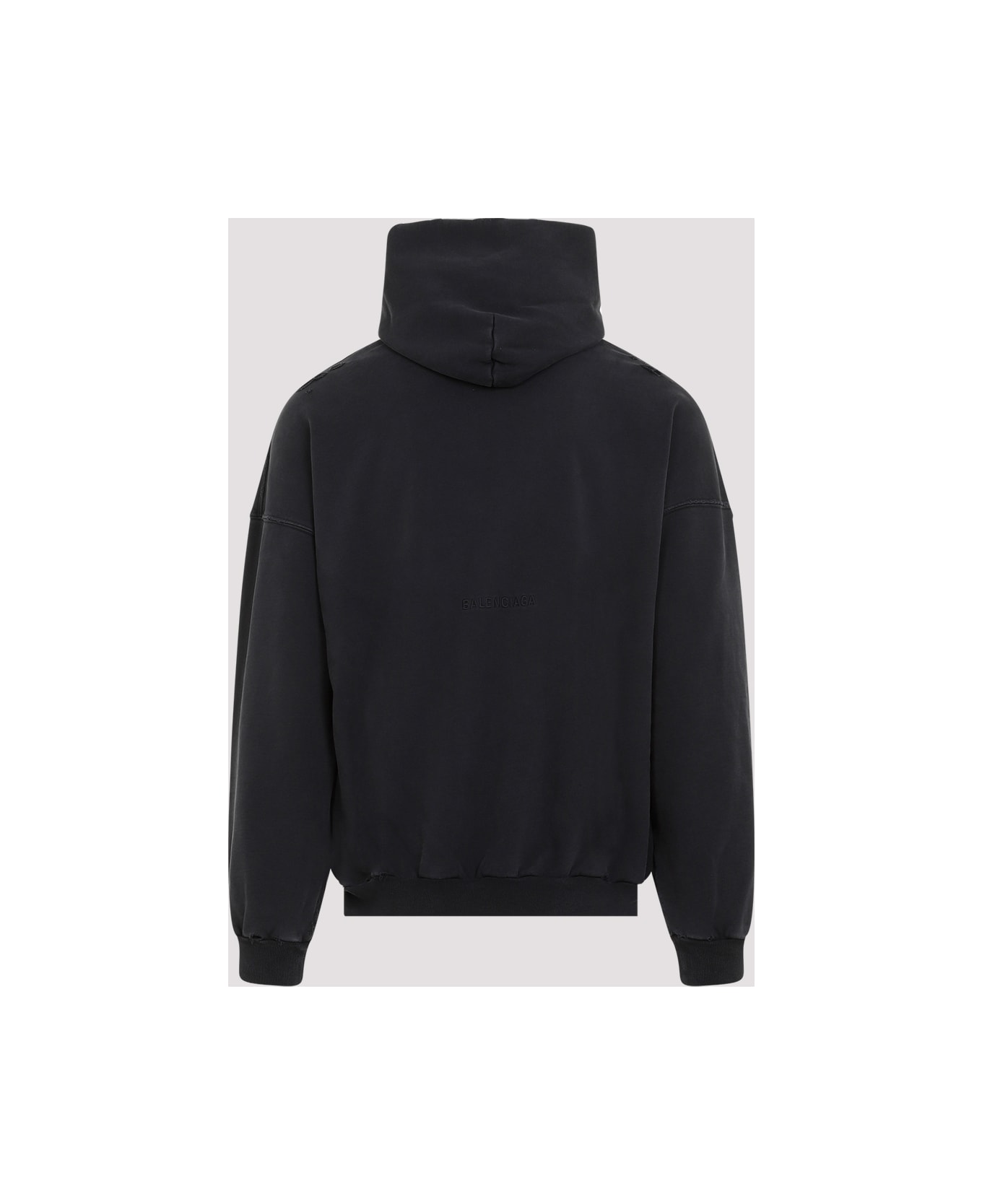 Balenciaga 'paris Liberty' Hoodie - Faded Black