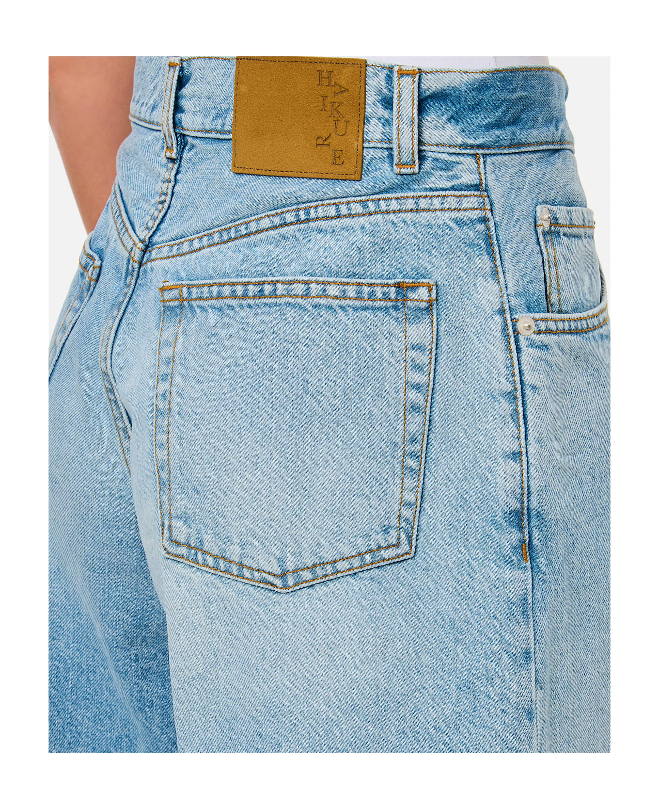Haikure Becky Denim Shorts - Blu