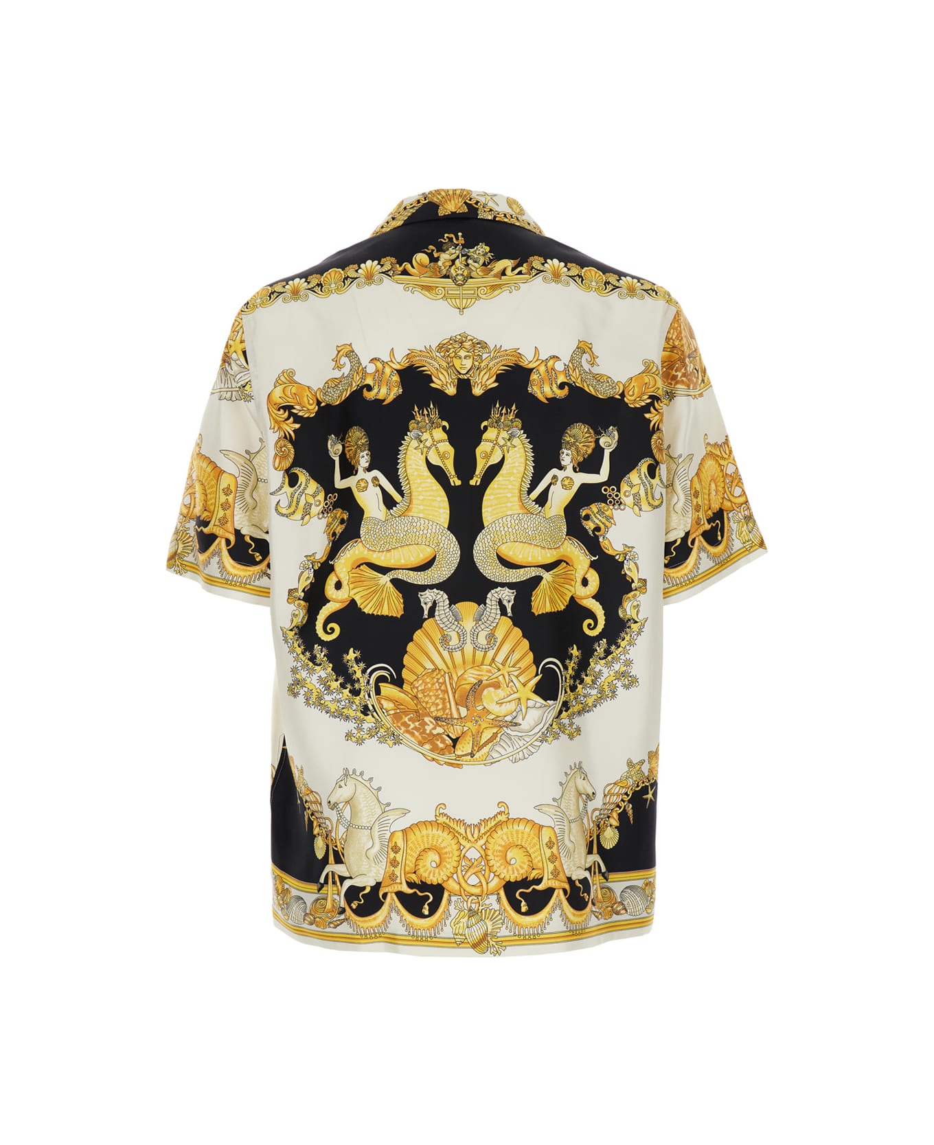 Versace Camicie - IVORY BLACK GOLD