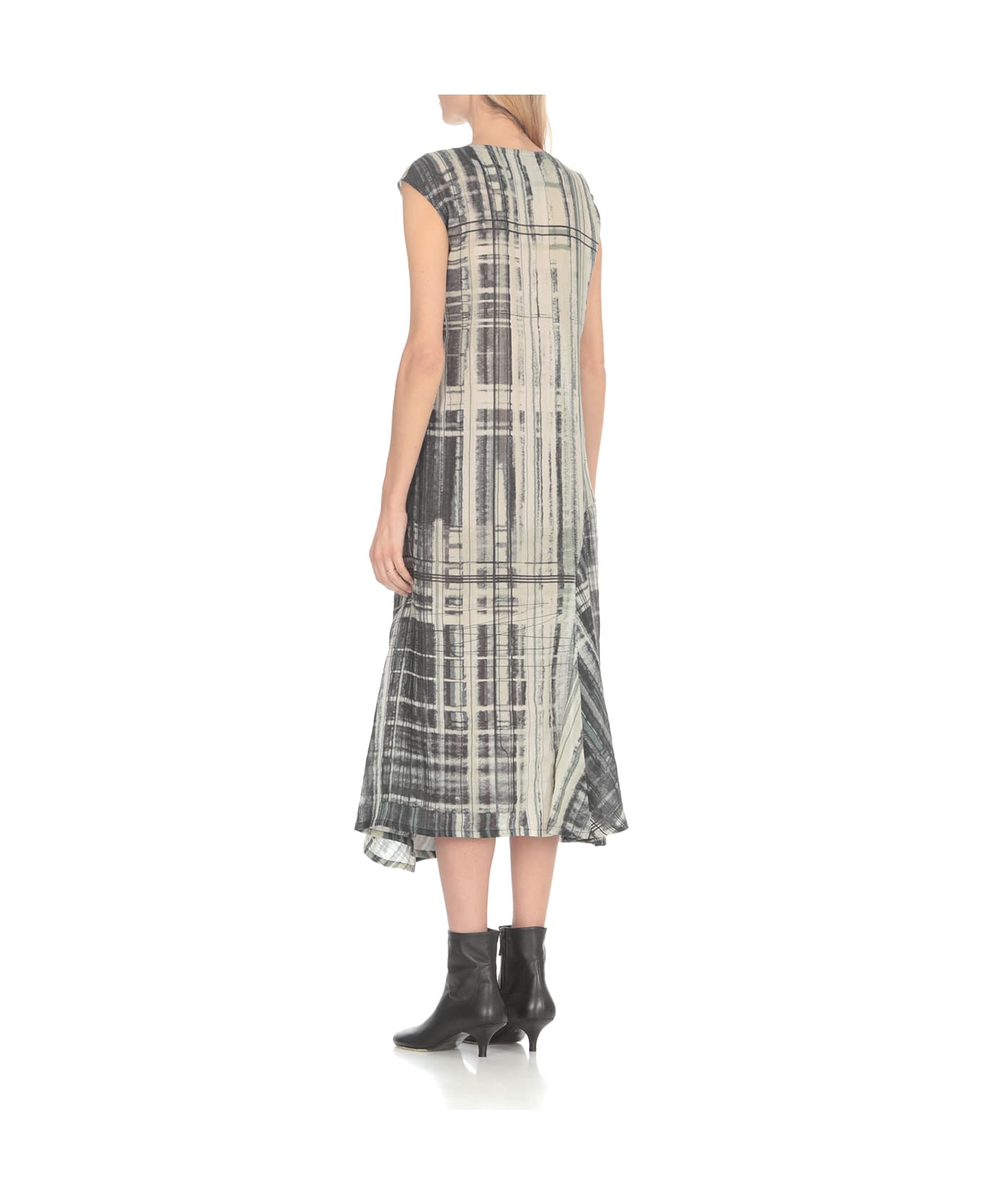 Y's Linen Dress - MultiColour
