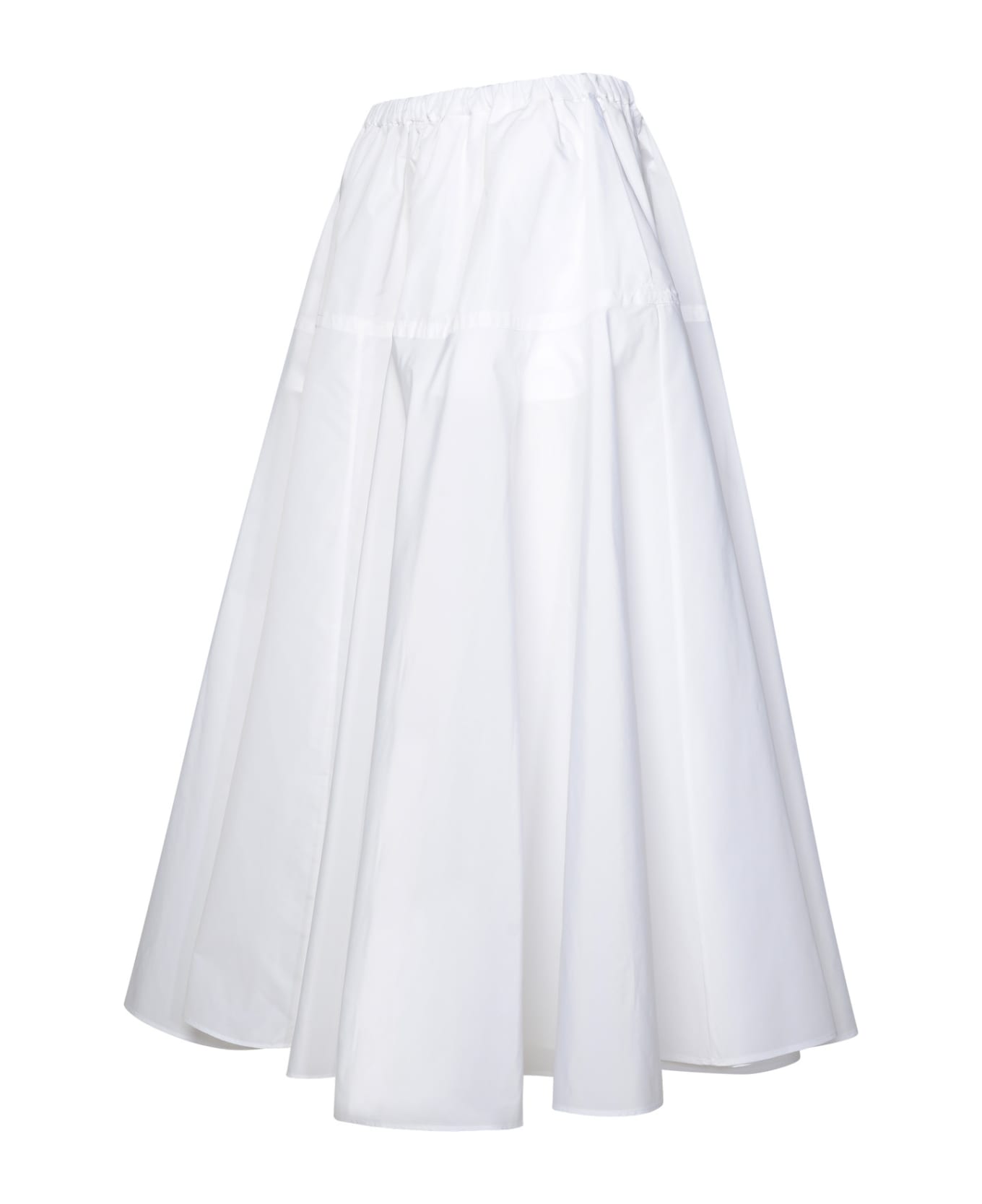 Patou White Recycled Polyester Skirt - WHITE