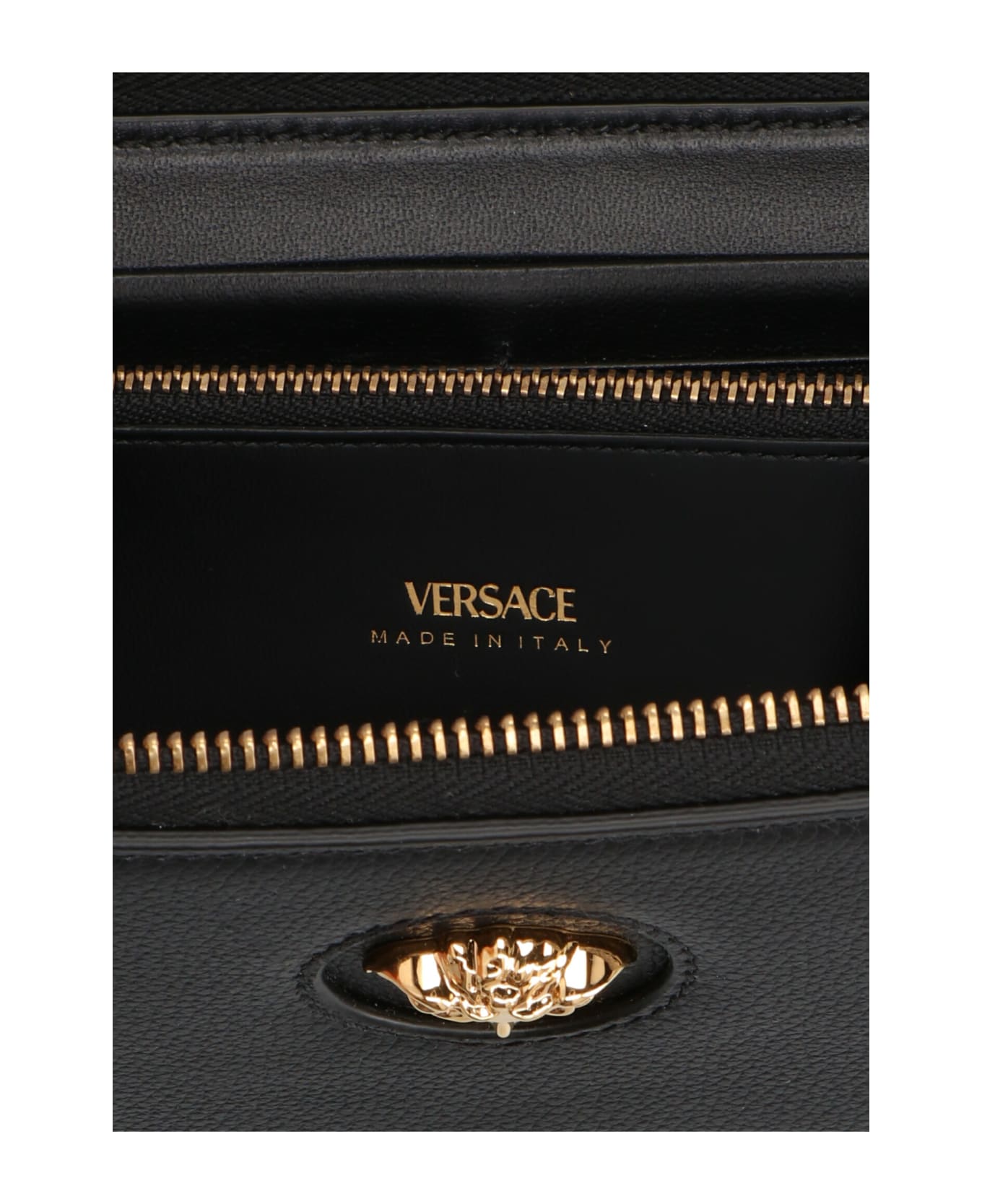 Versace Logo Wallet - Black  