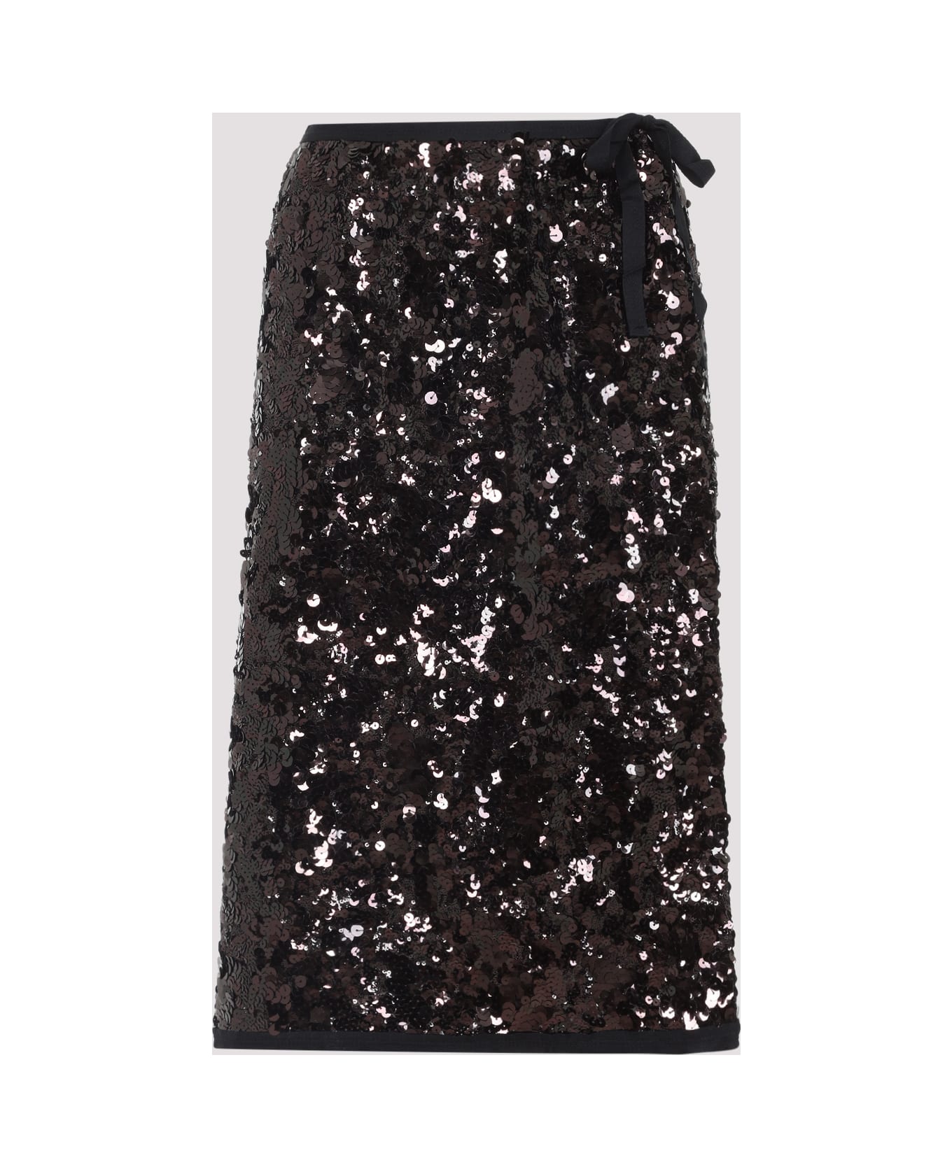 Prada Polyamide Midi Skirt - Prugna