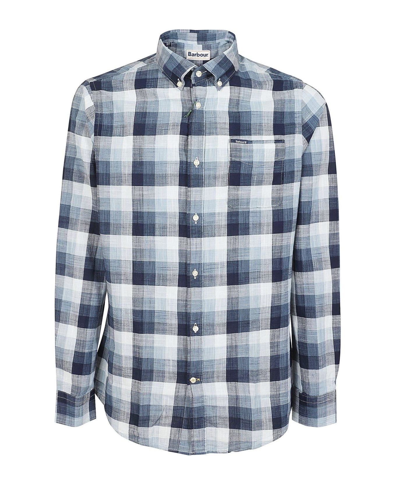 Barbour Checked Button-up Shirt - Navy