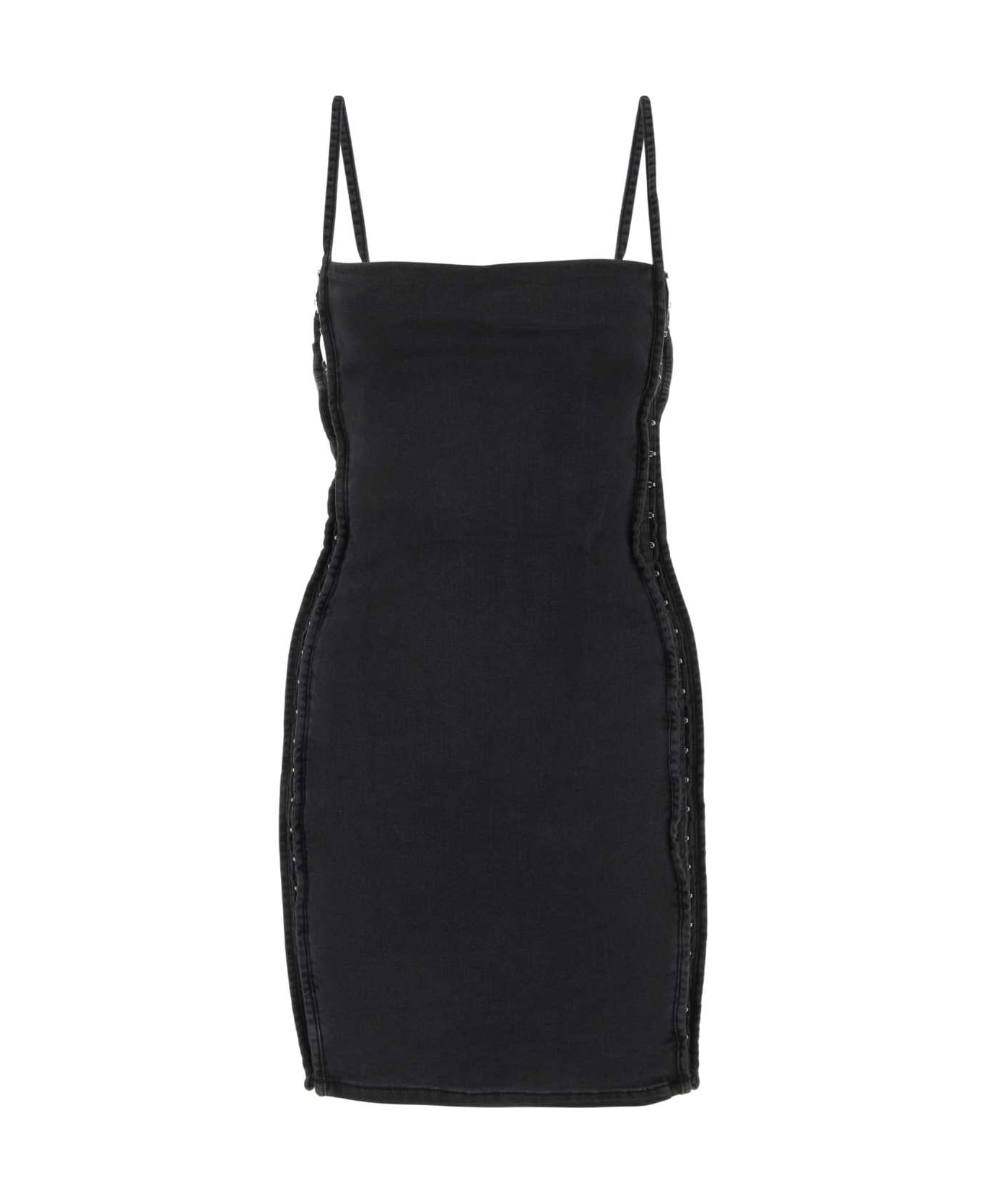 Y/Project Black Stretch Denim Mini Dress - STRETCH BLACK
