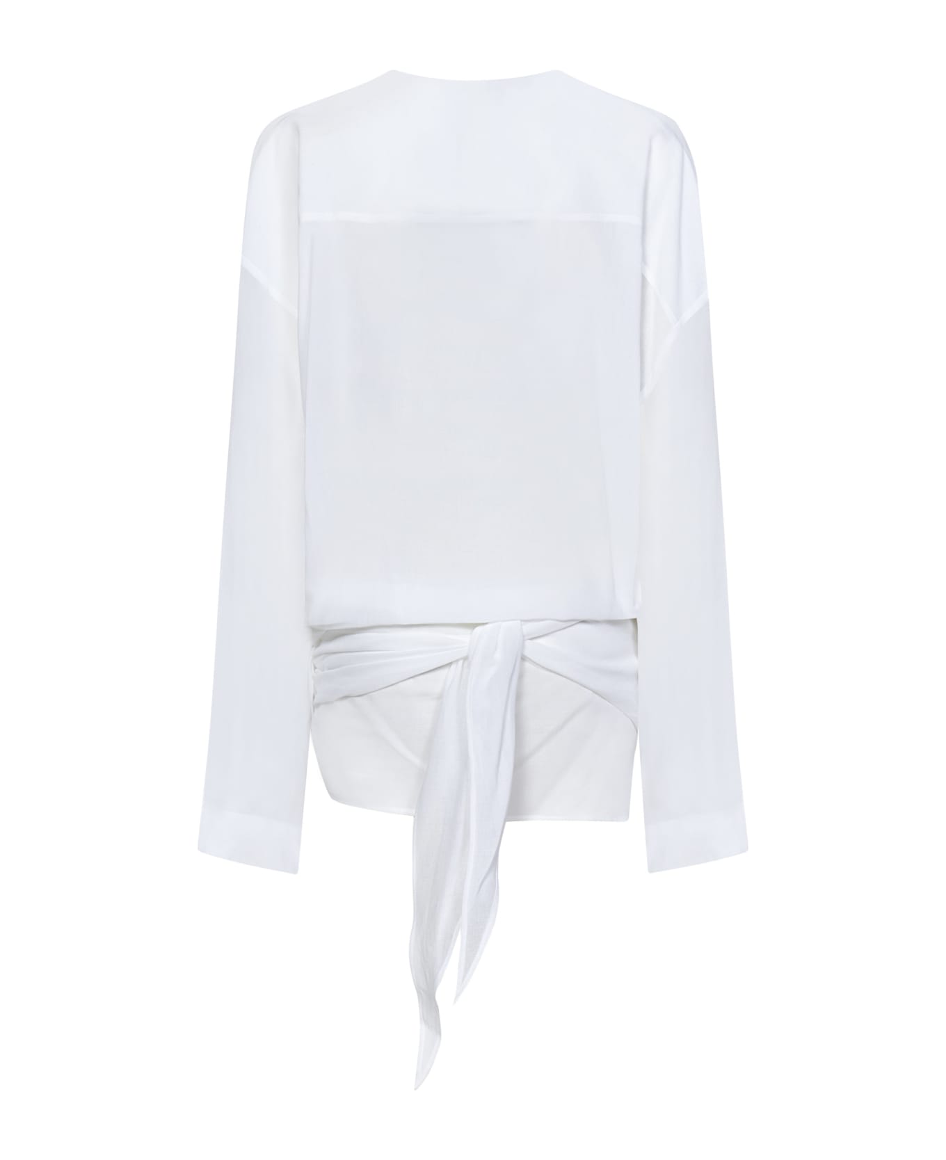 The Attico Chemisier Mini Dress - White ワンピース＆ドレス