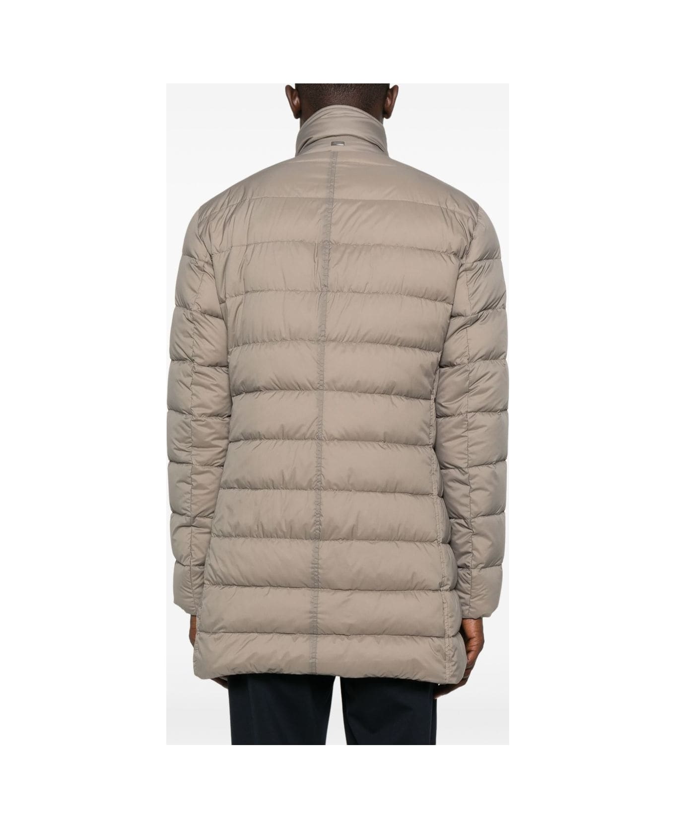Herno Quilted Padded Coat - Grey