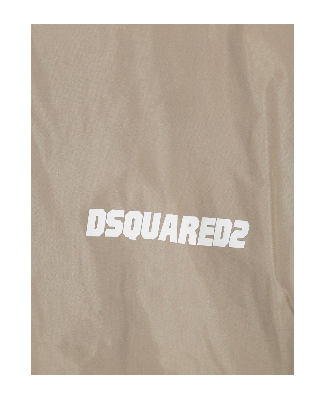 Dsquared2 Logo-printed Zipped Jacket - beige