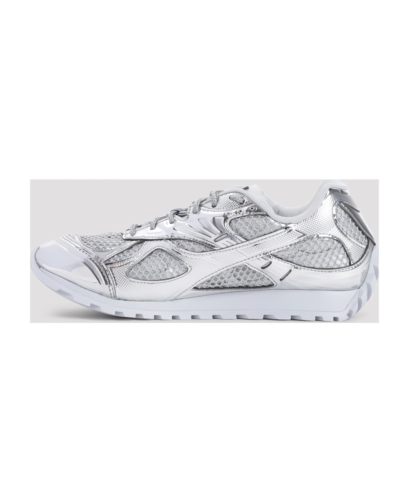 Bottega Veneta Orbit Running Sneakers - Silver