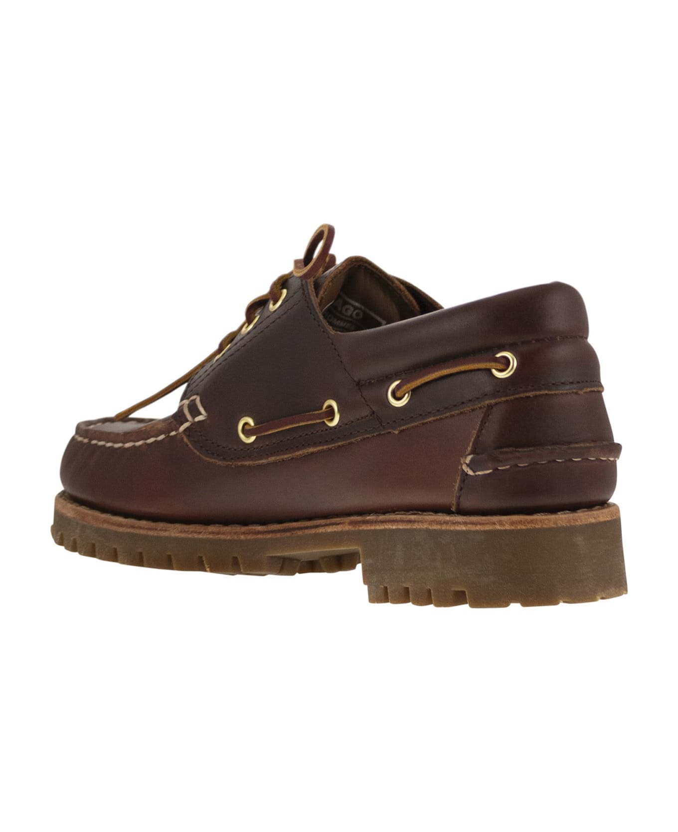Sebago Acadia Premium - Leather Moccasin - Brown Burgundy