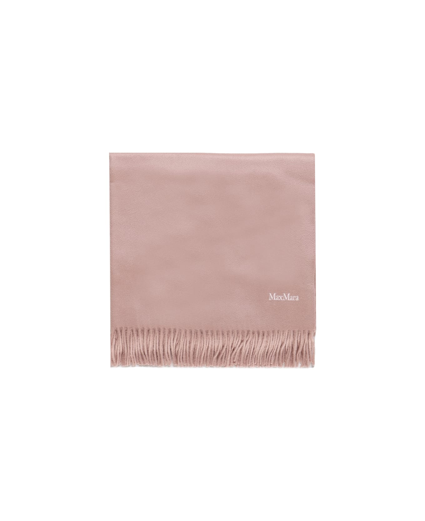 Max Mara Stole In Pure Sable Cashmere - Pink