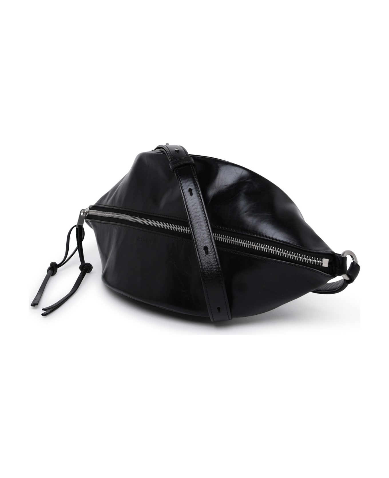 Jil Sander Black Leather Belt Bag - Black バッグ