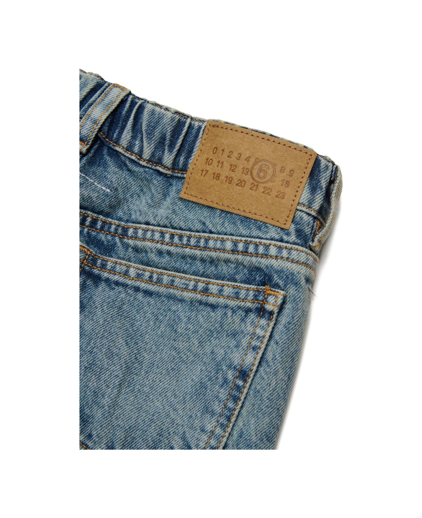 MM6 Maison Margiela Kids Cotton Jeans - Blue