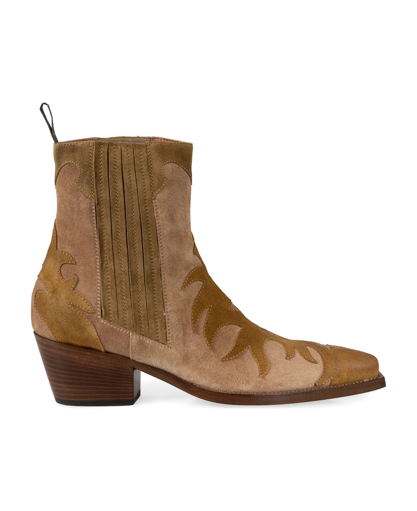 Sartore Suede Ankle Boots - Camel