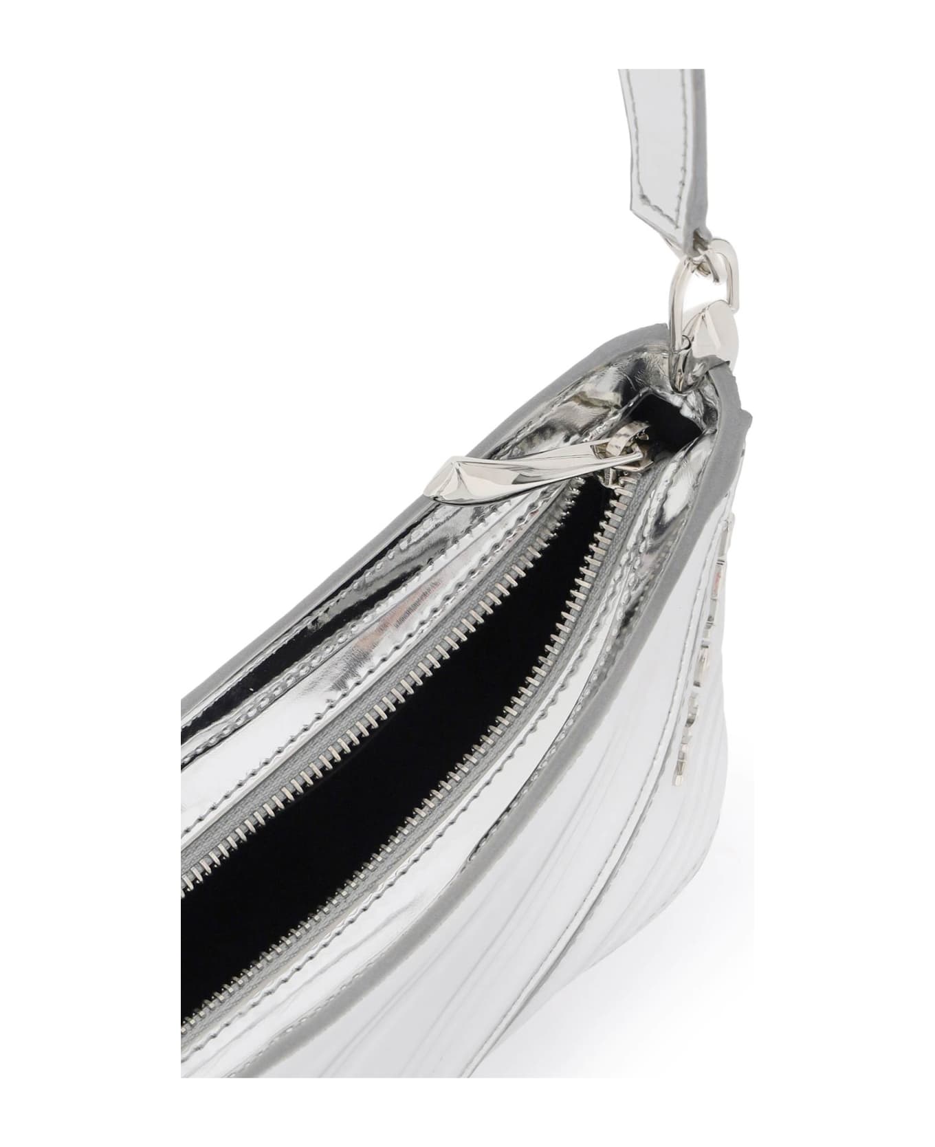 Mugler Small Spiral Curve 01 Bag - CHROME (Silver)