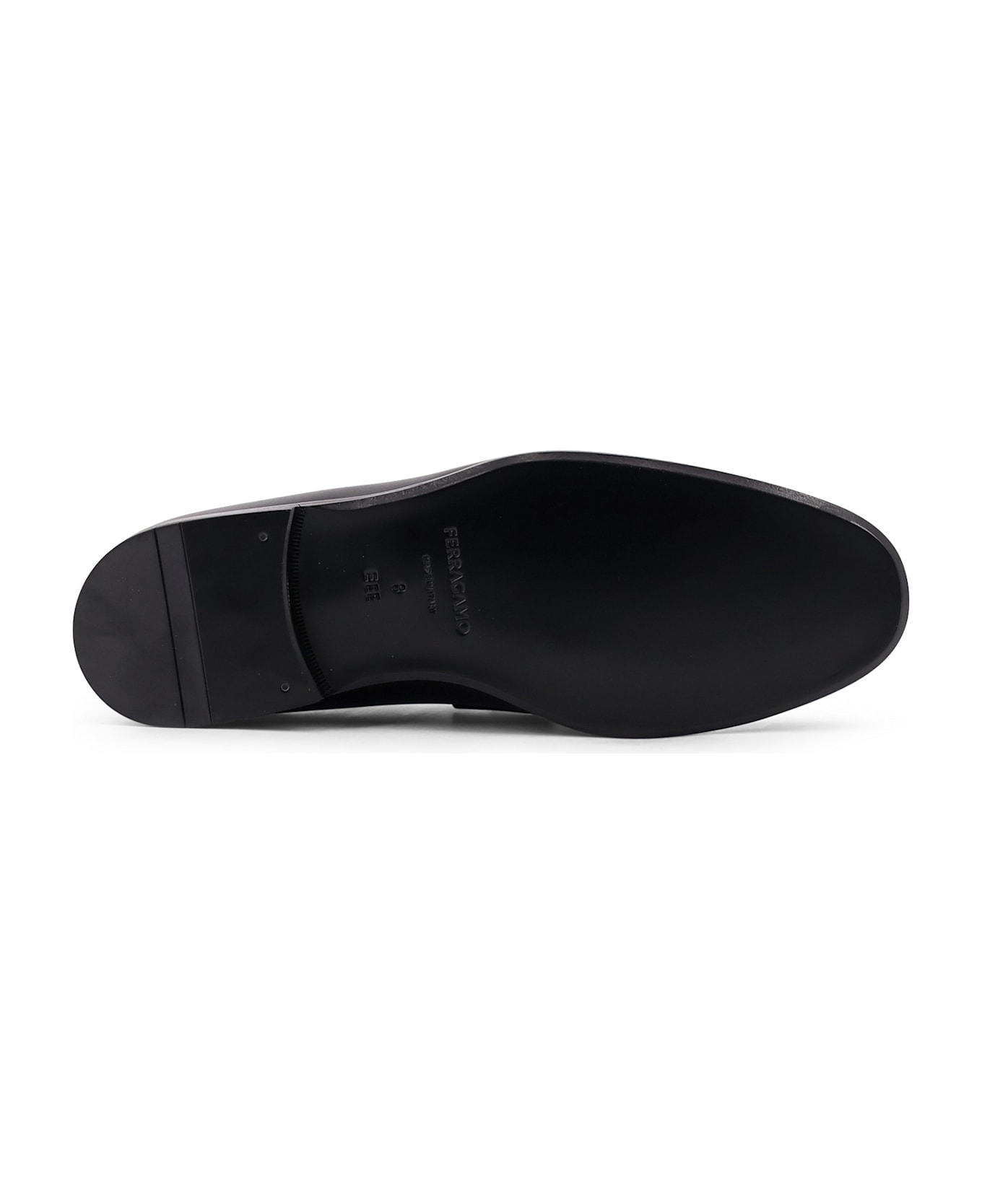 Ferragamo Florio Leather Loafers - Black