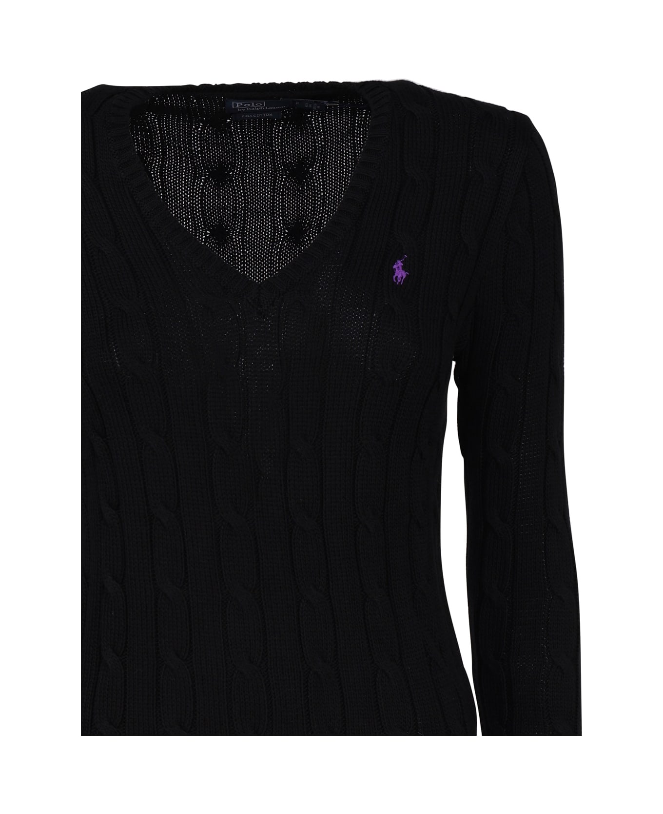 Polo Ralph Lauren Sweater With Pony - Black