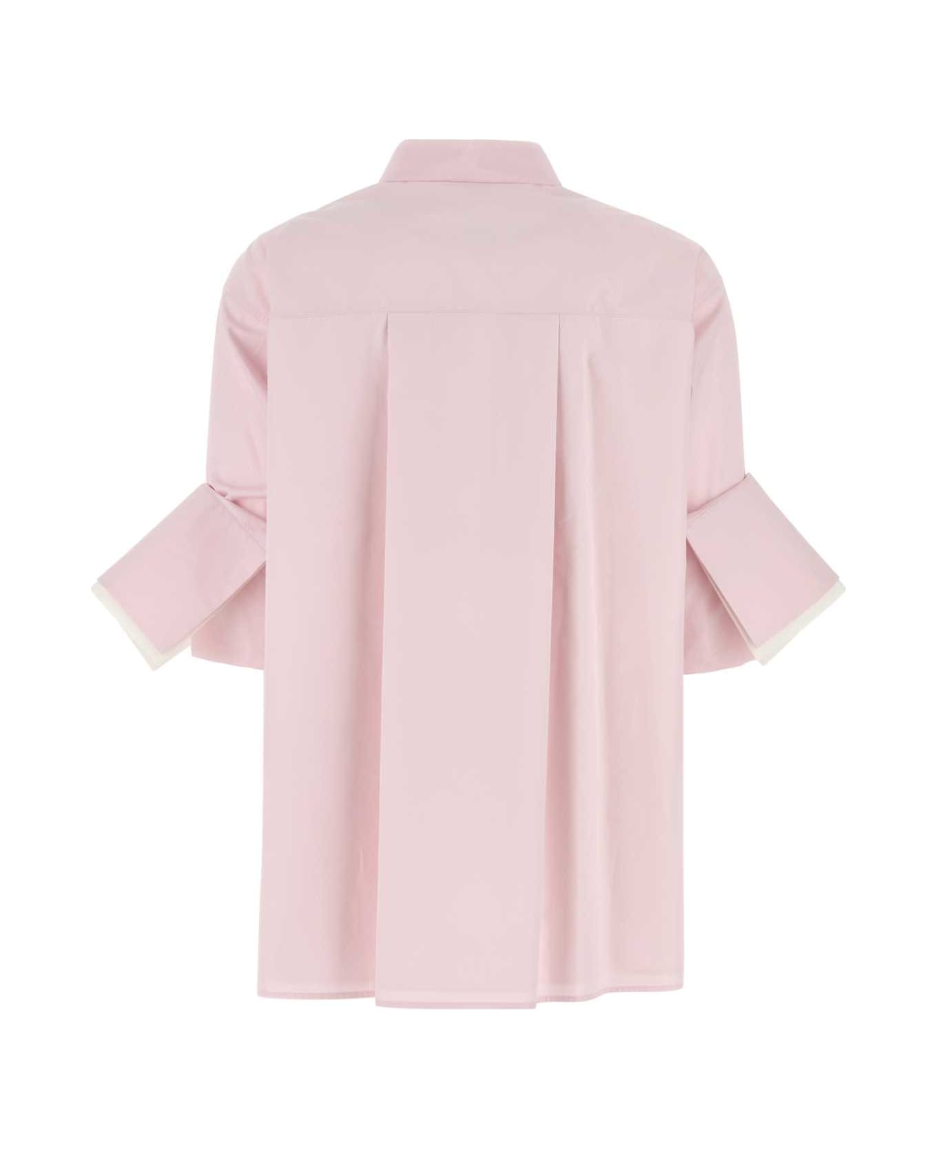 Loewe Pastel Pink Poplin Oversize Shirt - BABYLIGHTPINK