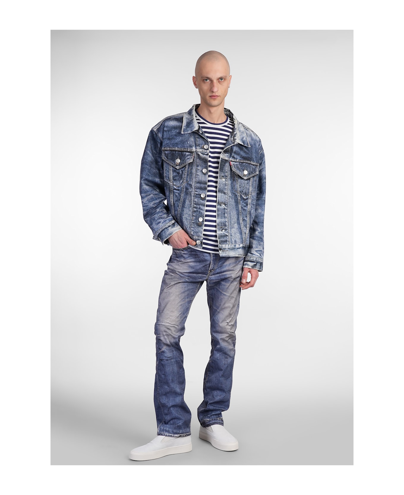 Junya Watanabe Jeans In Blue Nylon - blue