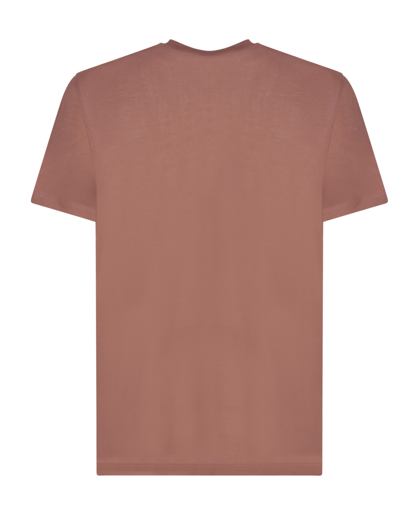 Zanone Brown Cotton T-shirt - Brown